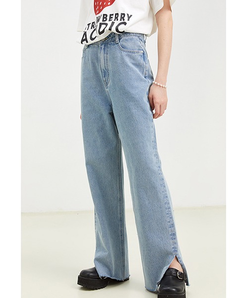 Fano Studios】Cut off slit denim FX22K054-ファッション通販サイト