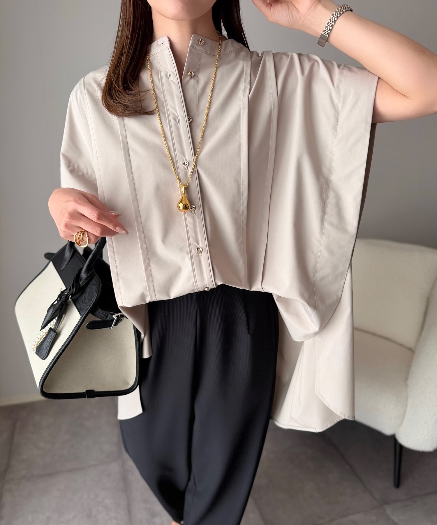 うしさま★専用 リバイバル】オーバーシルエットタックシャツ Emma Taylor│STYLEDOOR
