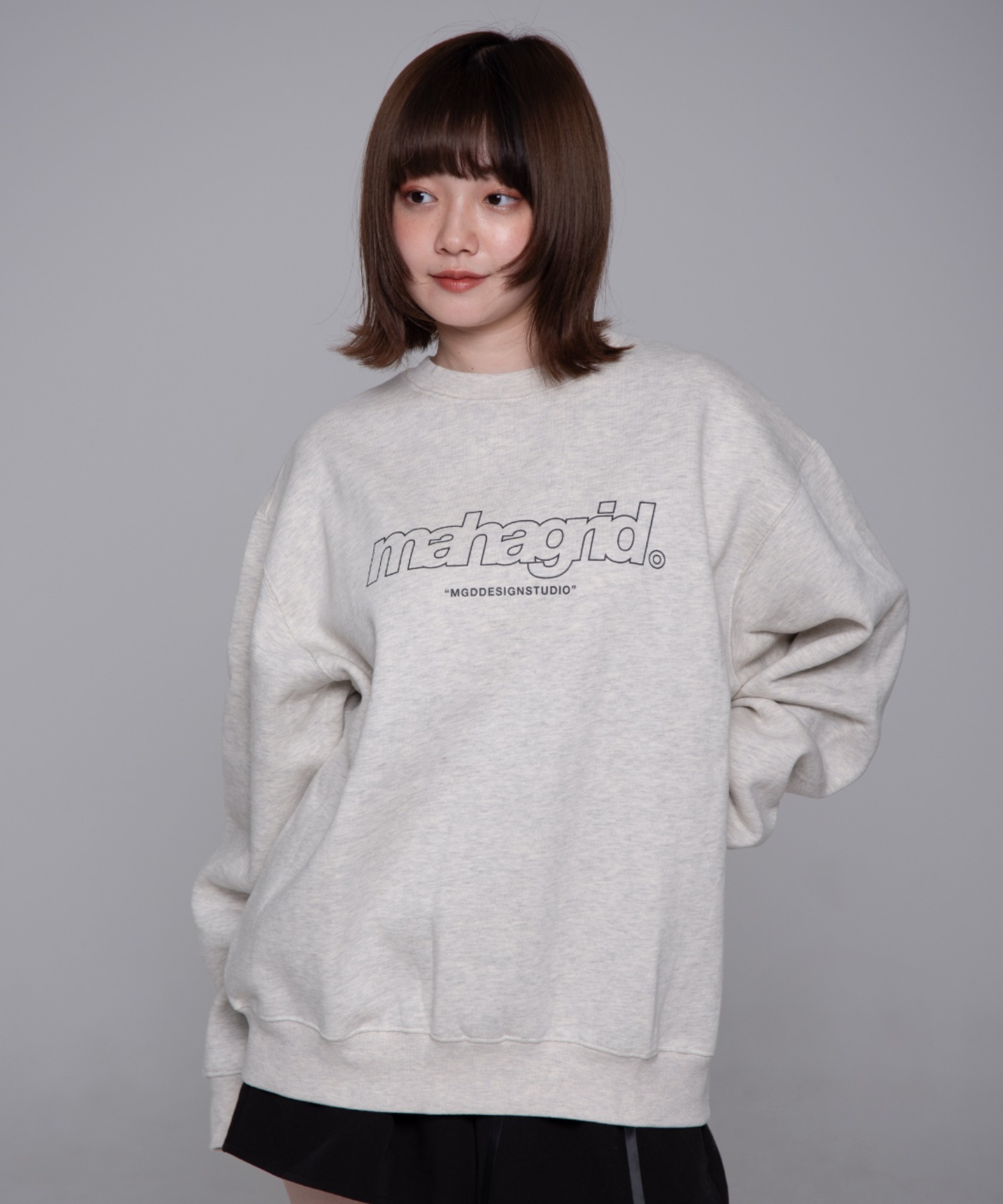 さらに100円引き◆MAHAGRID◆SPORTS LOGO FLEECE CREWNECK 0002_8f7e6d73-522a-4eba-baa8-
