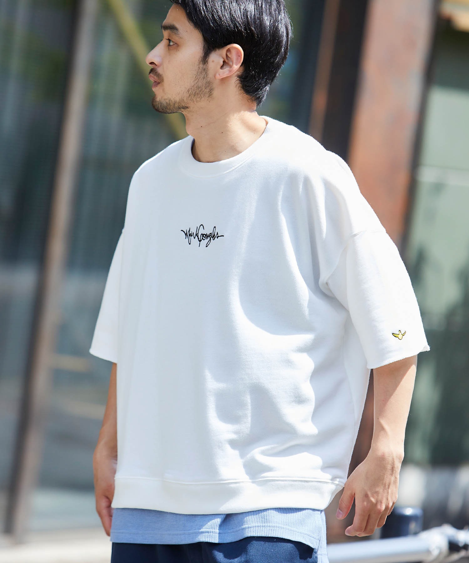 Mark Gonzales/マークゴンザレス MONO-MART別注 ビッグシルエット 1/2 sleeveプルオーバースウェット  MONO-MART│MONO-MART [モノマート] 公式オンラインストア