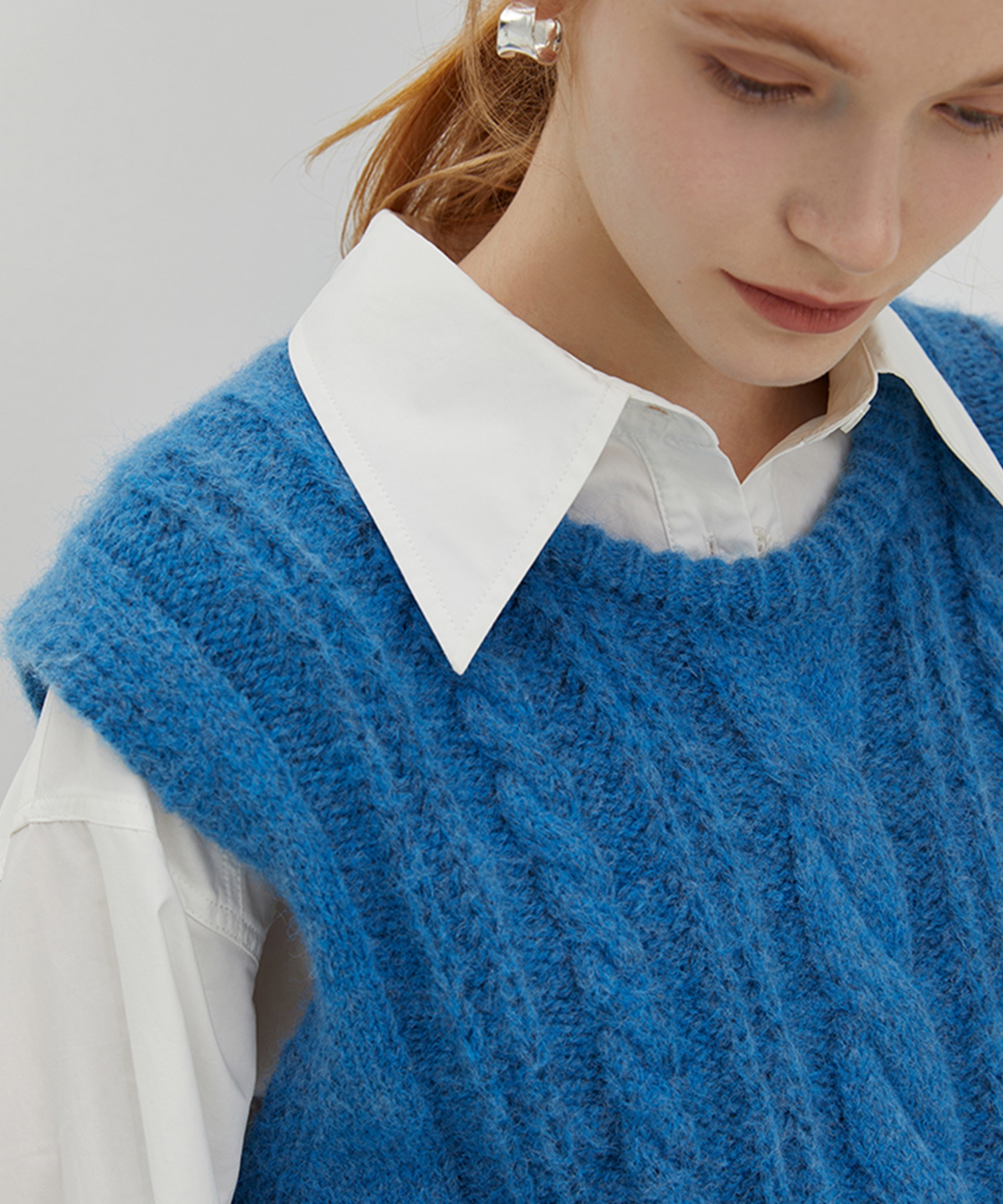 ケーブルニットベスト FD22W214【Fano Studios】-ファッション通販