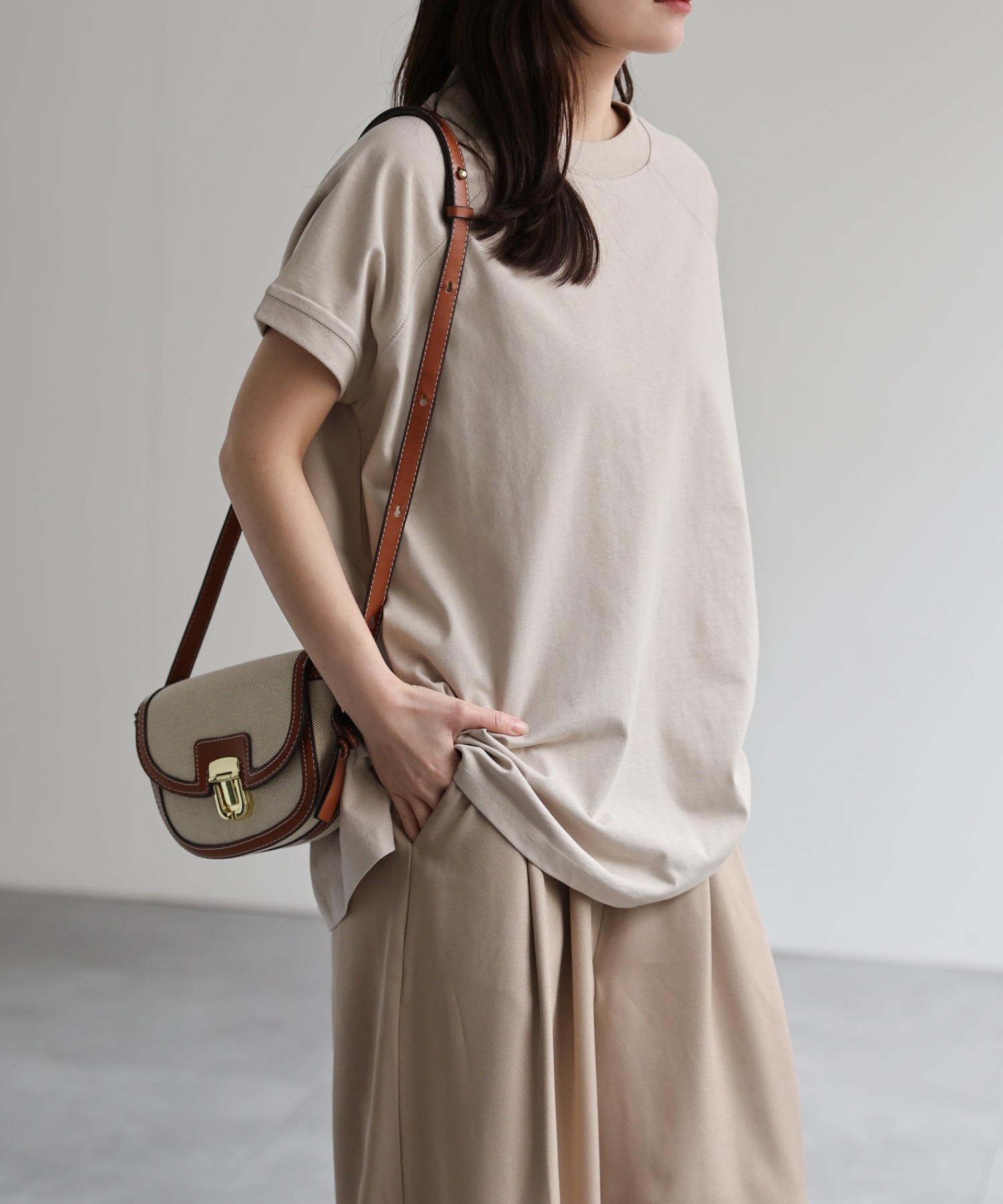 model：156cm 着用サイズ：LARGE