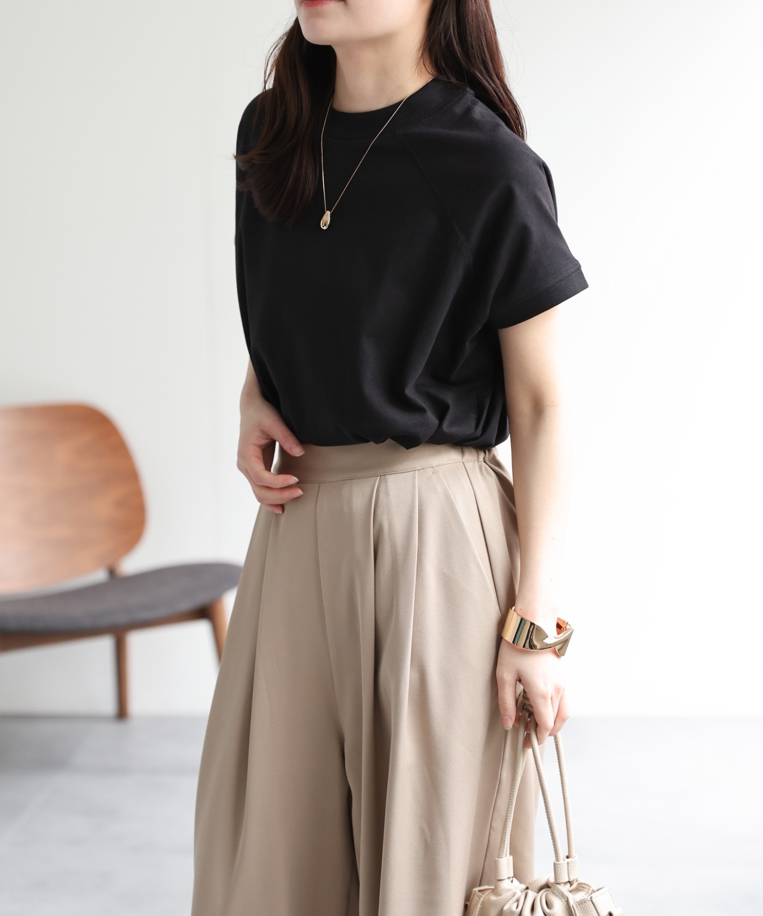 model：156cm 着用サイズ：FREE