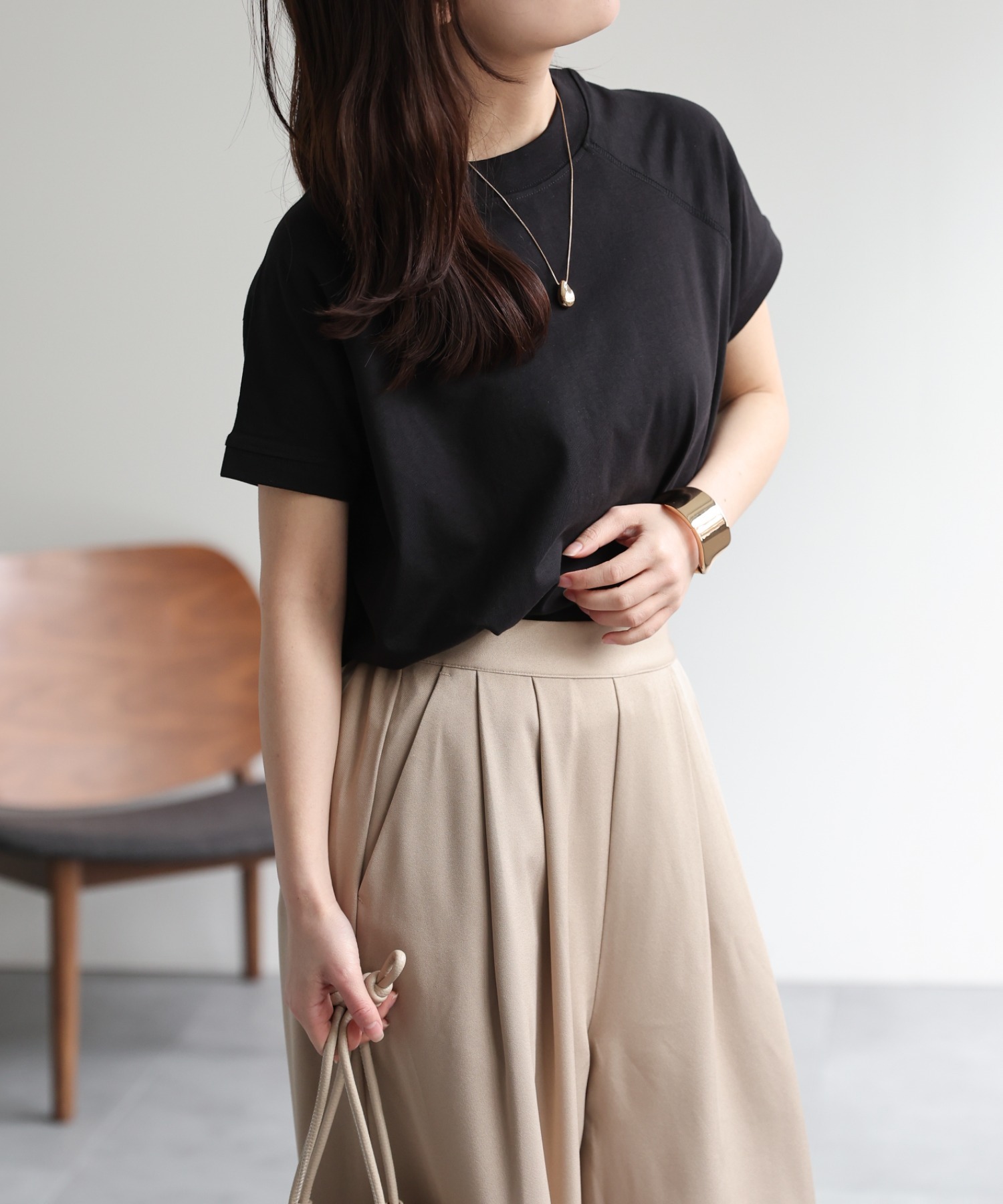 model：156cm 着用サイズ：FREE