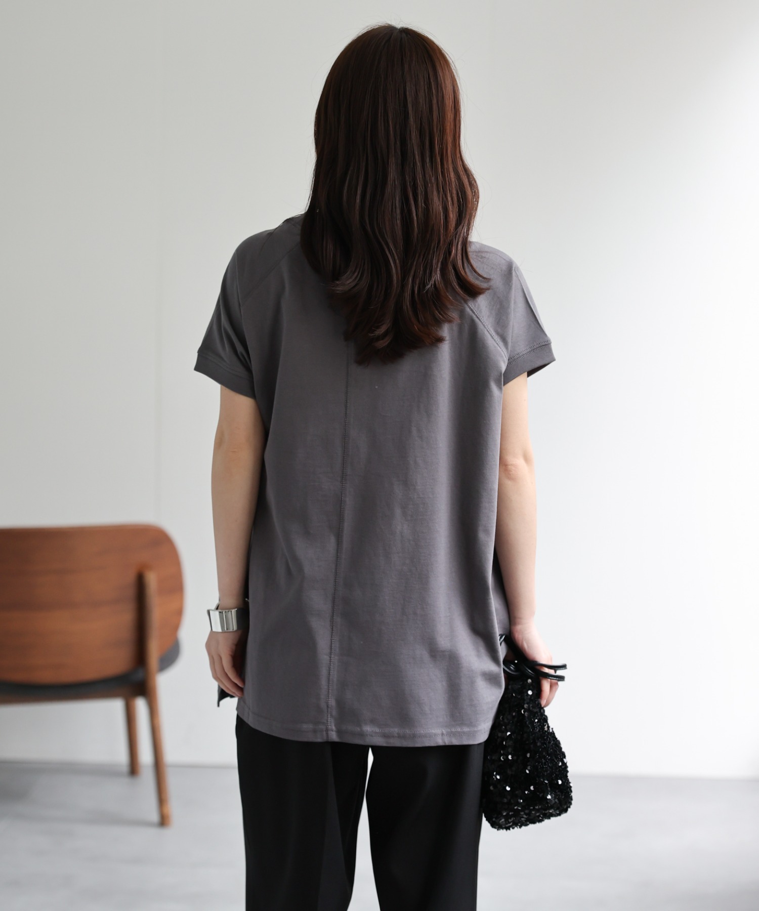 model：156cm 着用サイズ：LARGE