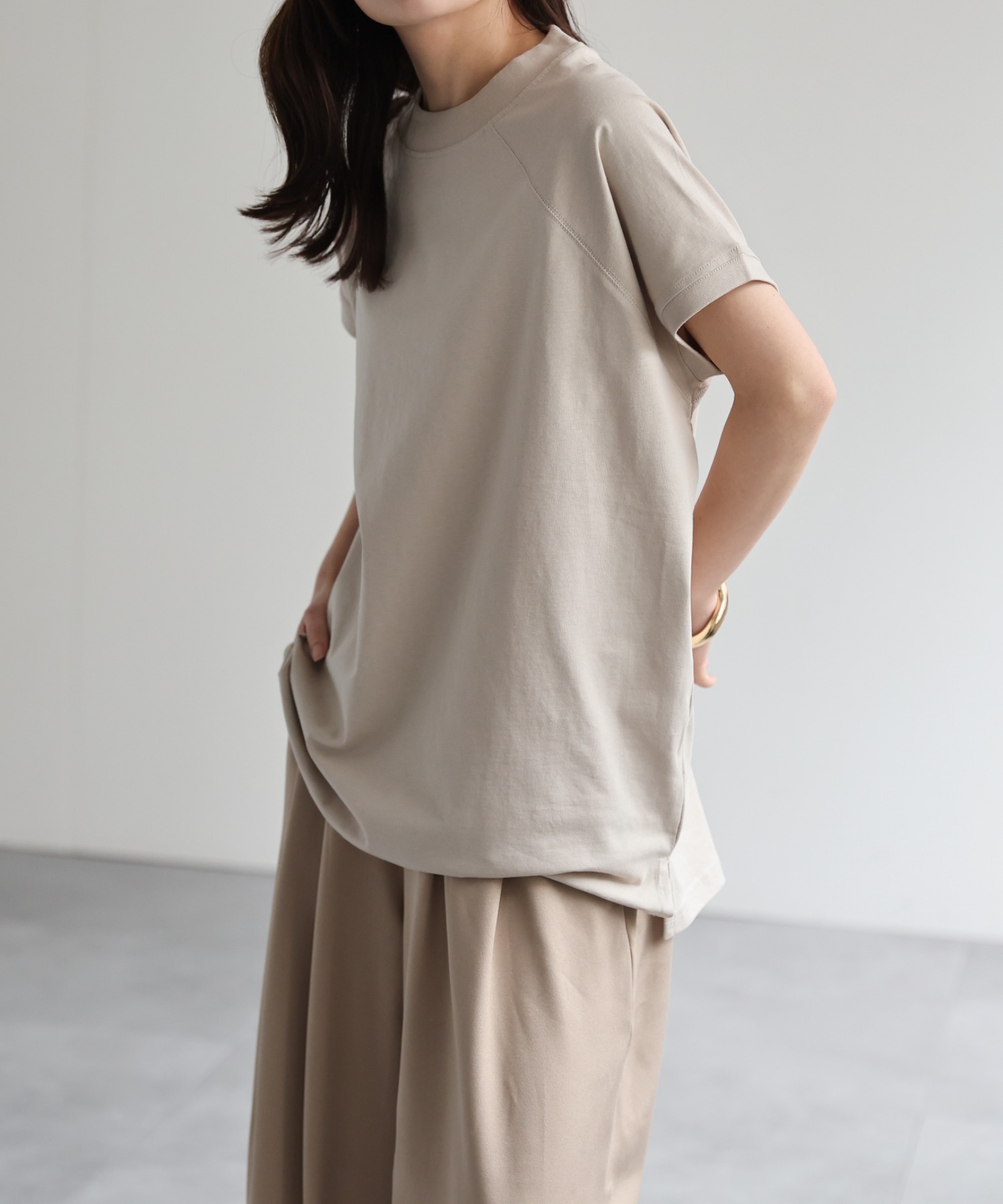 model：156cm 着用サイズ：LARGE