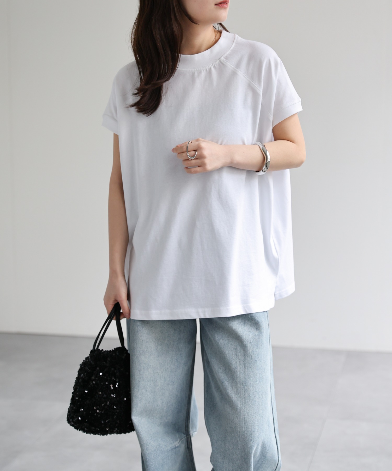 model：156cm 着用サイズ：FREE