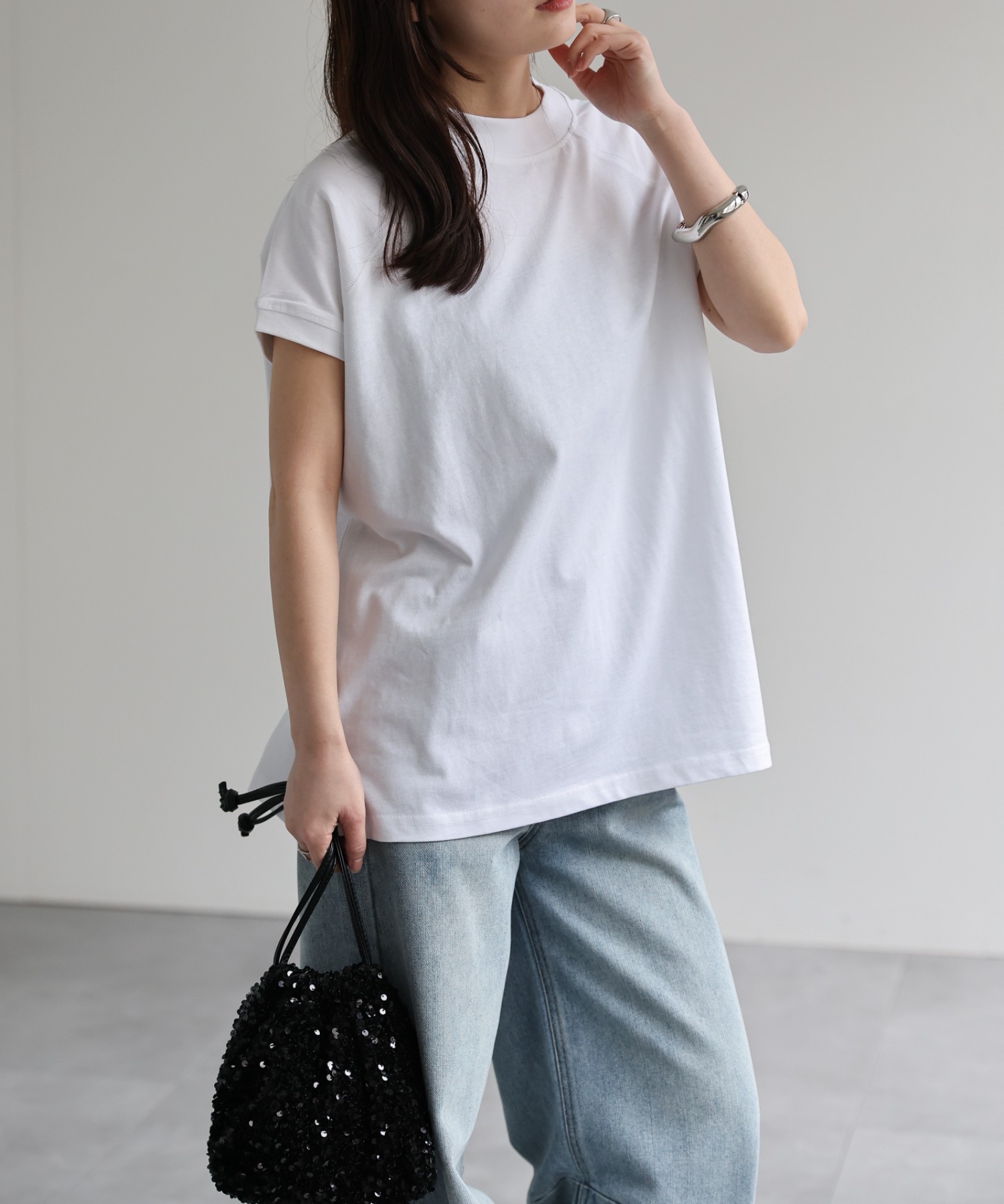 model：156cm 着用サイズ：FREE