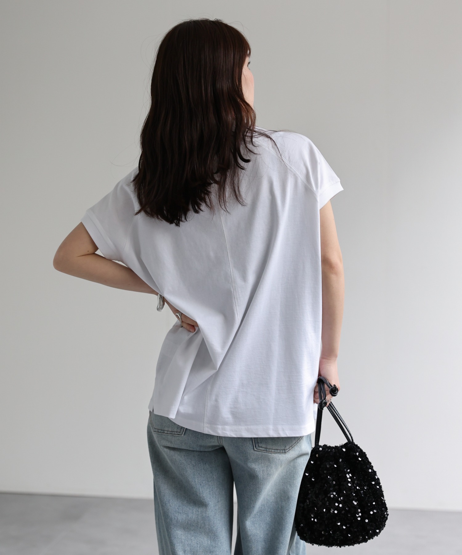model：156cm 着用サイズ：FREE