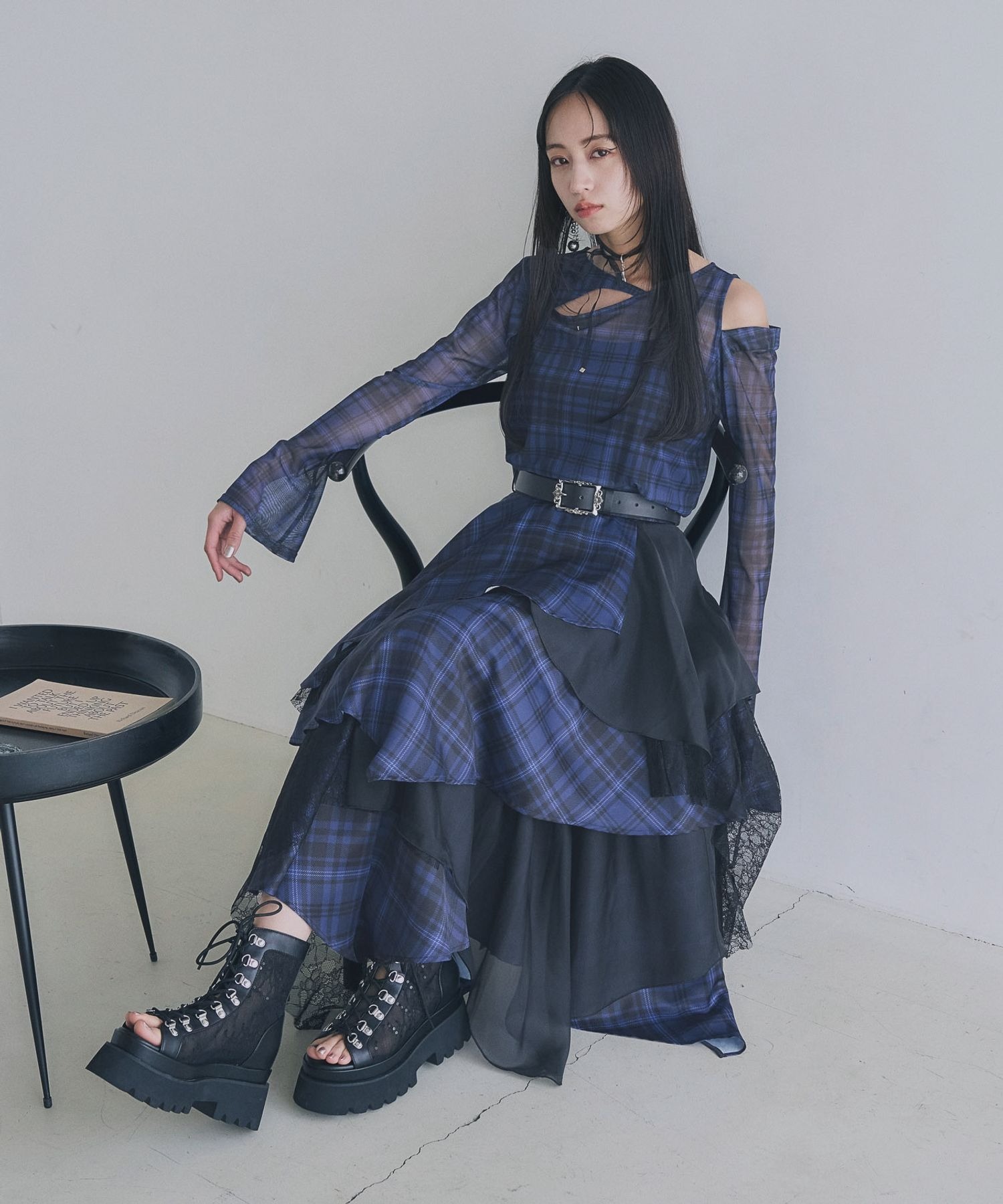 MIXチェックランダムスカート(HARE)