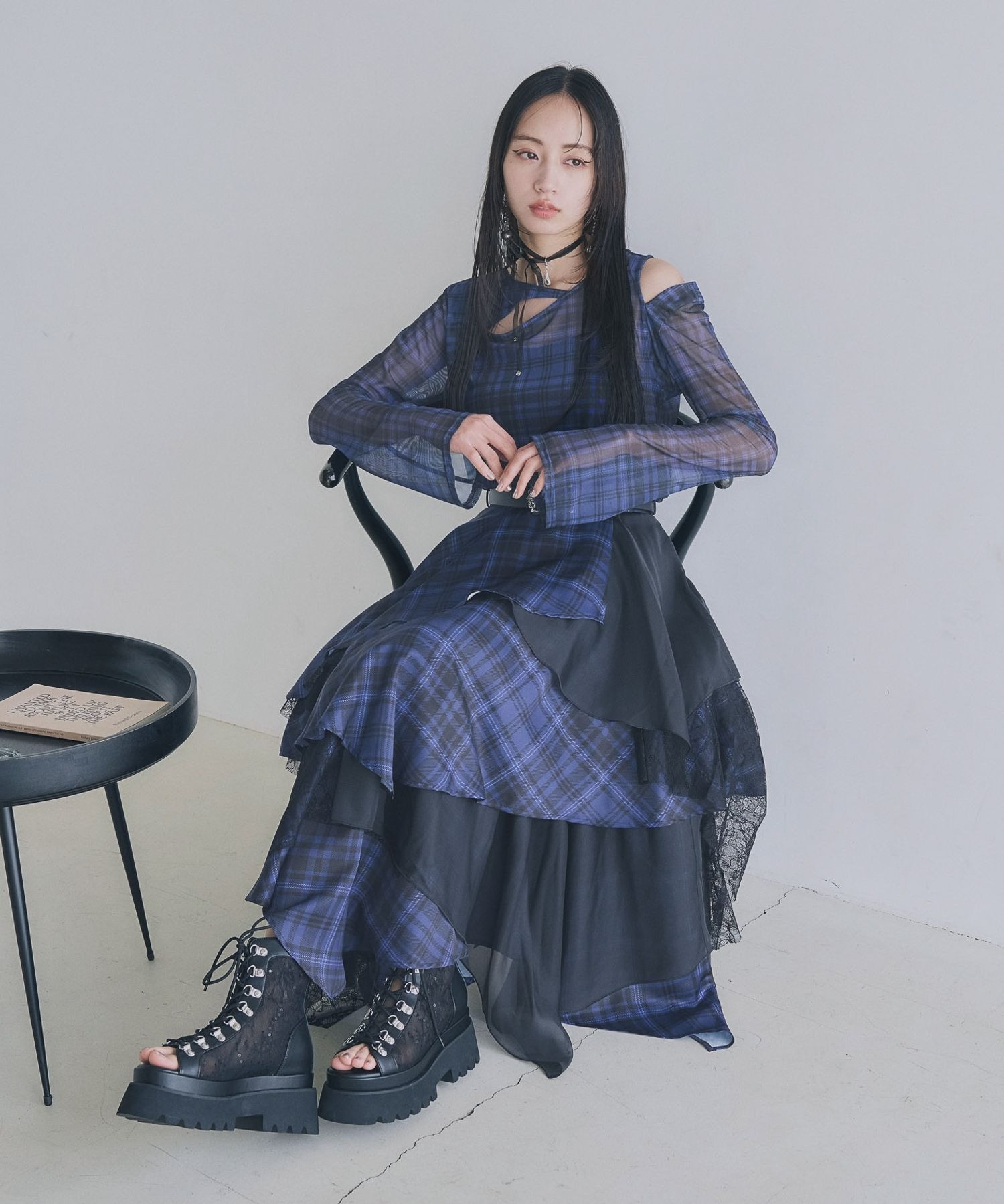 MIXチェックランダムスカート(HARE)