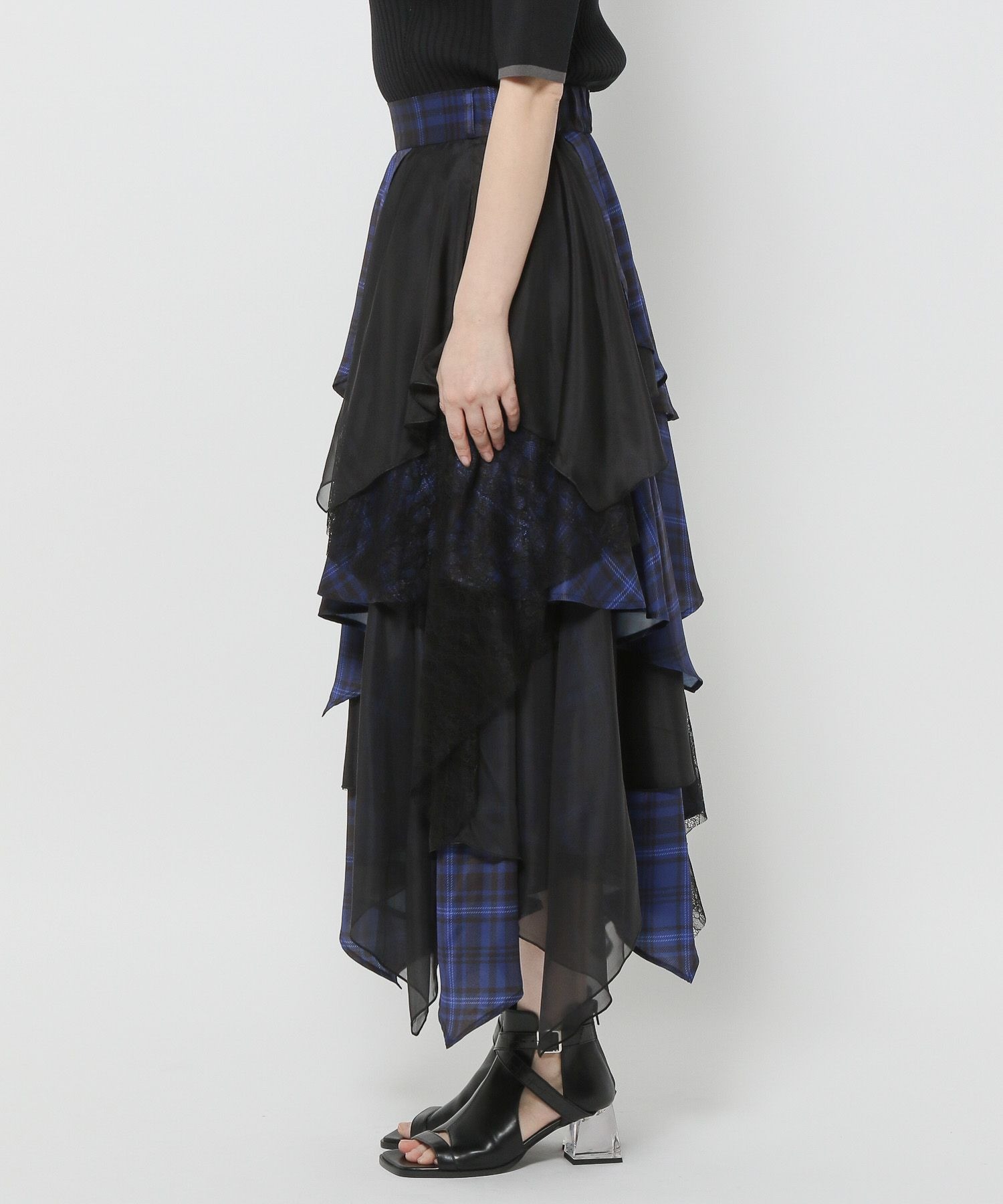 MIXチェックランダムスカート(HARE)