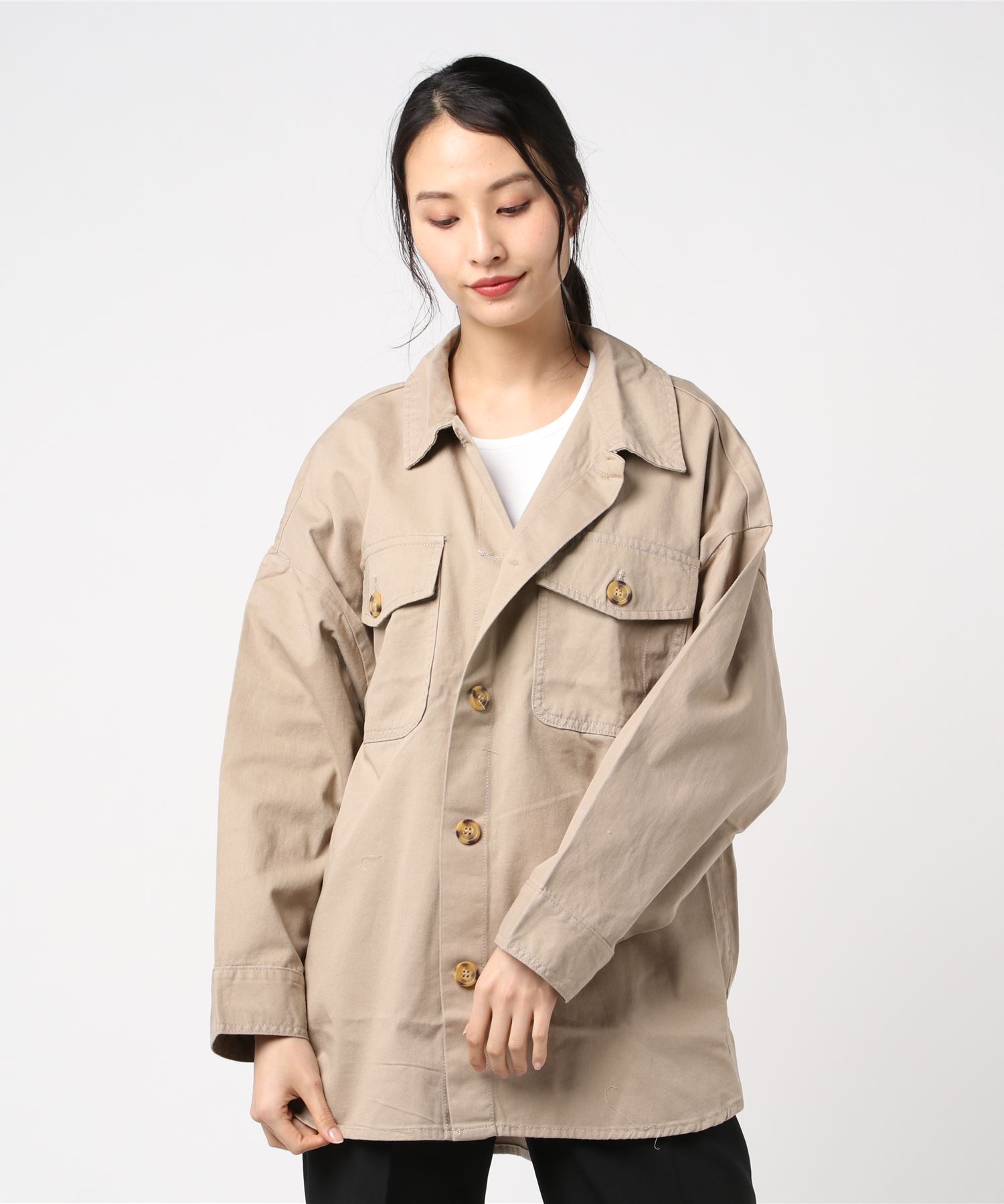 フラップポケットシャツジャケット Cpoジャケット オーバーサイズ ビッグシルエット ドロップショルダー Outdoor Products Apparel アウトドアプロダクツ Outdoor Products 公式通販サイト