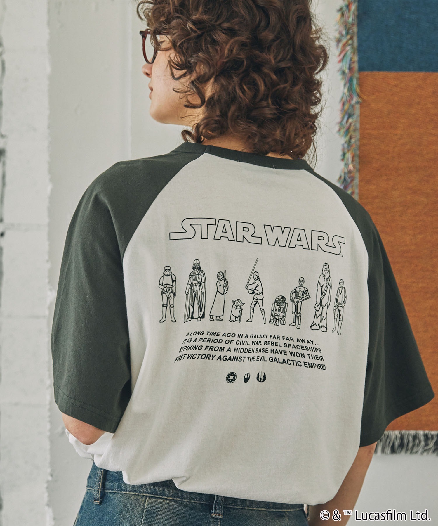 【新品未使用】STAR WARS プリントTシャツ Mサイズ STARWARS」プリントTシャツ メンズ(M パープル): トップス