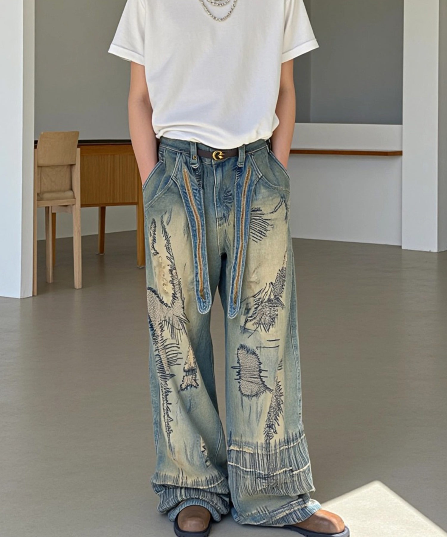 A'GEM/9 × .kom 『ARULE/アルール』ステッチバルーンデニム ARULE│A