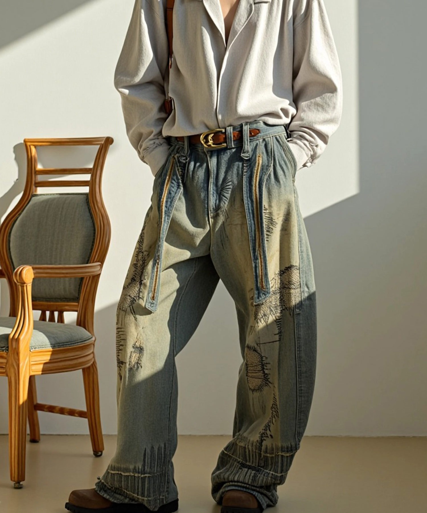 A'GEM/9 × .kom 『ARULE/アルール』ステッチバルーンデニム ARULE│A