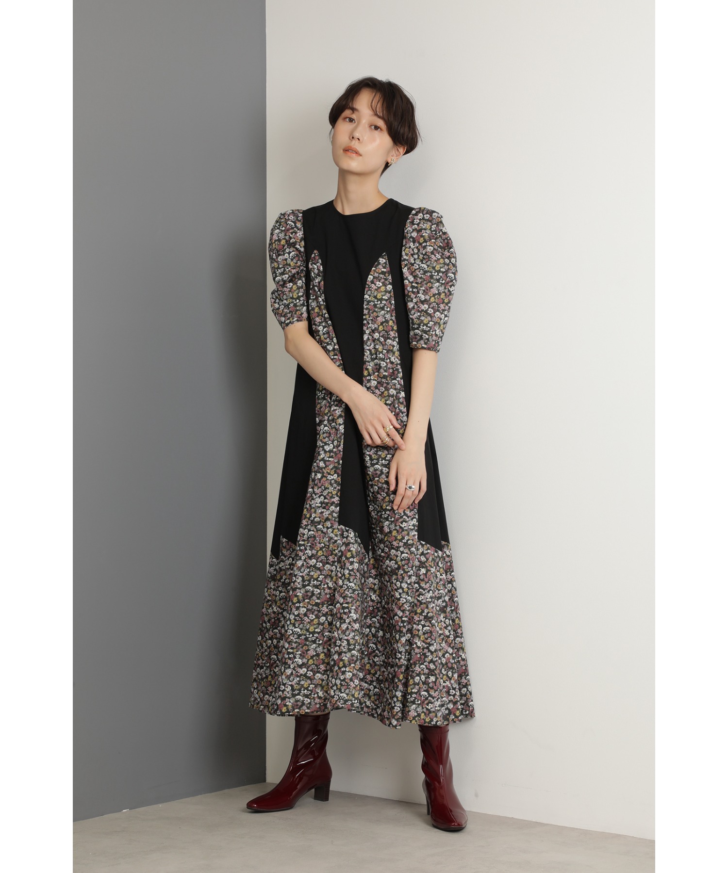 コンビニ Print With Liberty Fabric フラワープリント切替ワンピース ワンピース Print Mania プリントマニア のファッション通販 Mania Made タイプ Www Bookland Ge