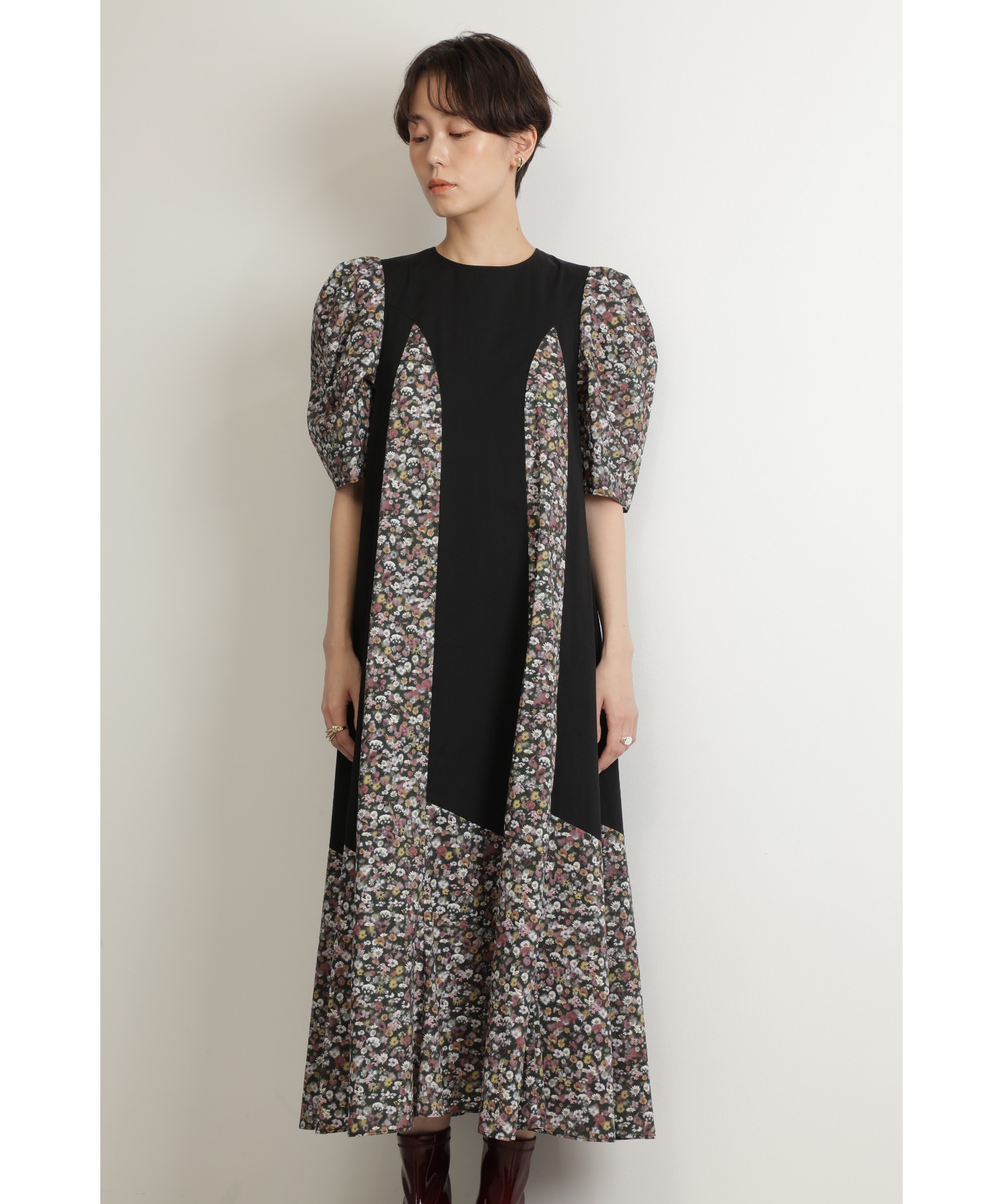 コンビニ Print With Liberty Fabric フラワープリント切替ワンピース ワンピース Print Mania プリントマニア のファッション通販 Mania Made タイプ Www Bookland Ge