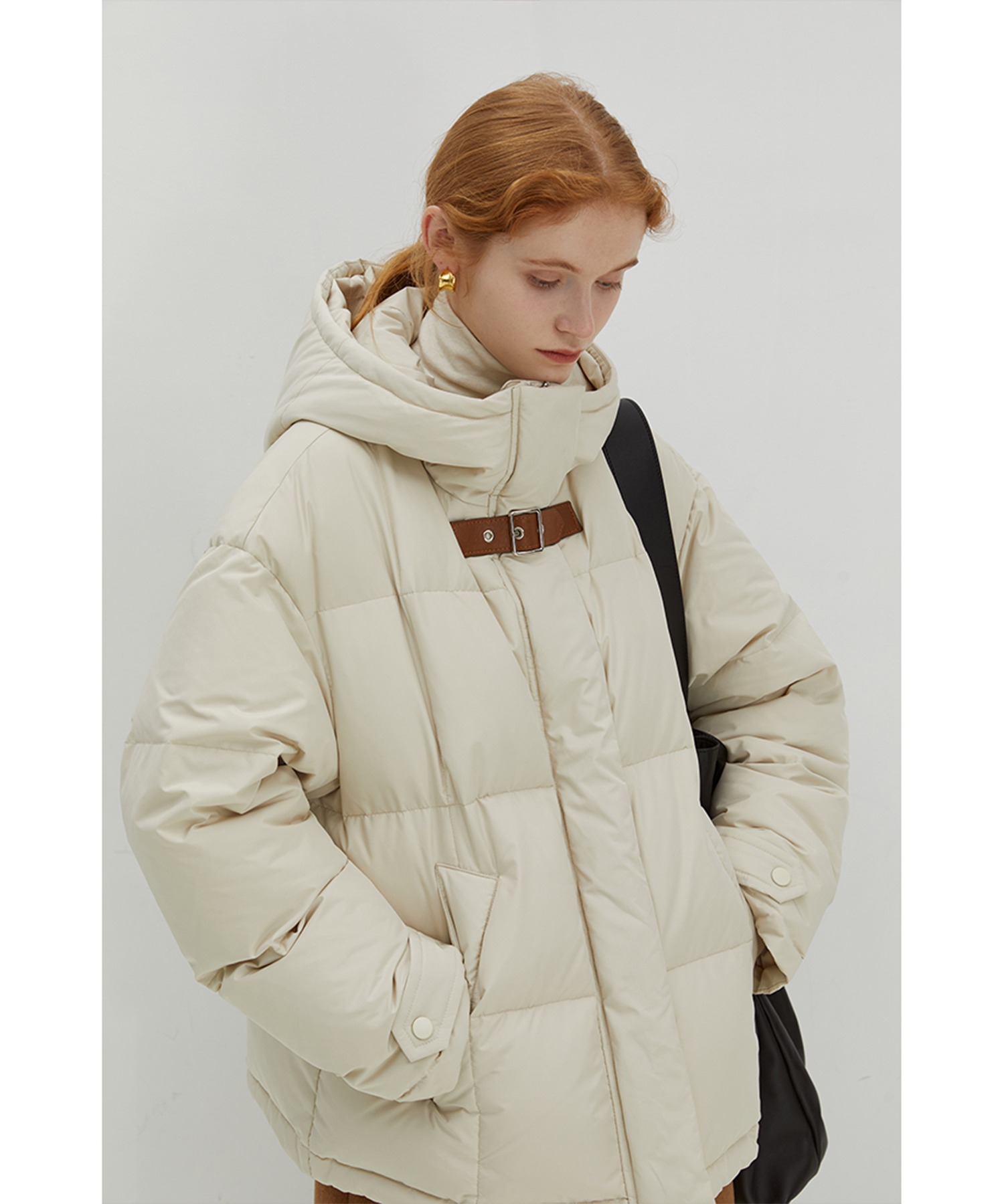 FANOSTUDIOS WHITE DUCK DOWN JACKET-