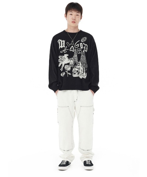 mahagrid/マハグリッド』FANTASIA KNIT SWEATER/ファンタジアニット