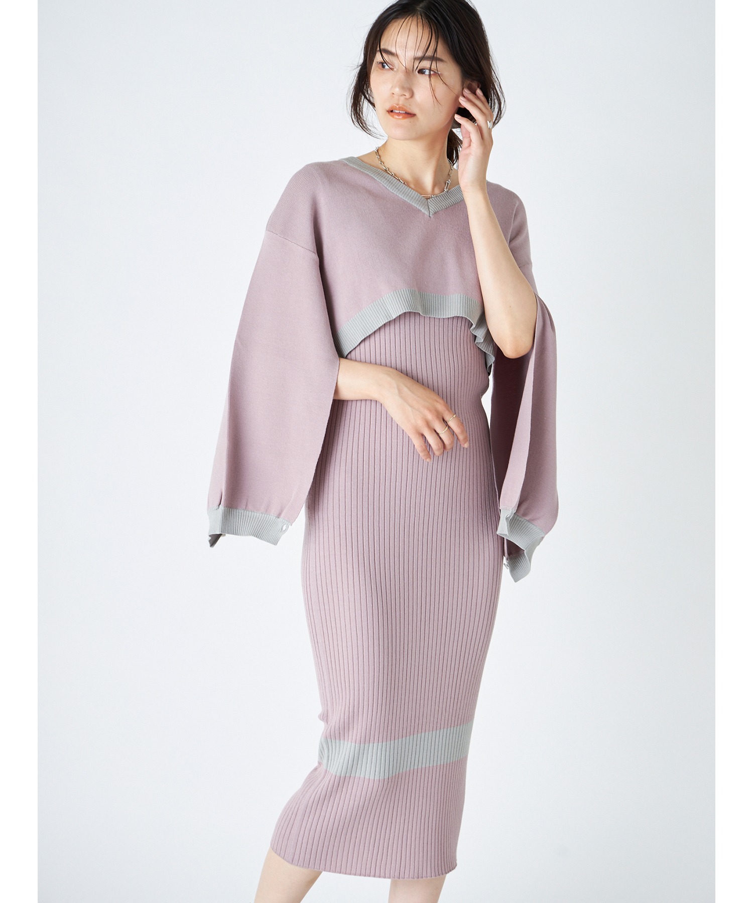 レイヤードニットワンピース Drwcys Drwcys Online Store ドロシーズ オンライン ストア