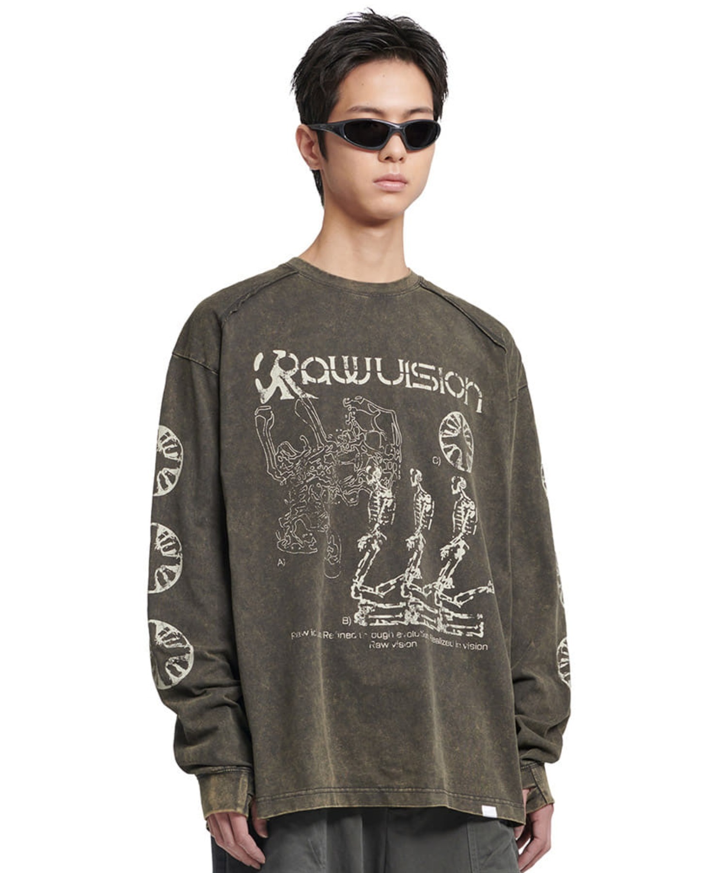 A'GEM/9 × .kom 『NOMANUAL/ノーマニュアル』 S.I LONG SLEEVE TEE/S.I