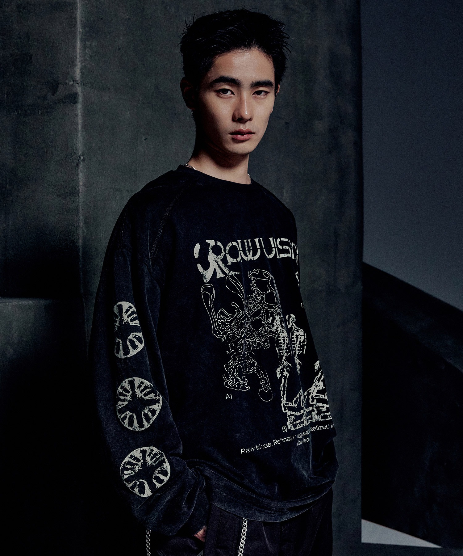 アムアムマル　 A'GEM/9 × .kom 『NOMANUAL/ノーマニュアル』 S.I LONG SLEEVE TEE/S.I