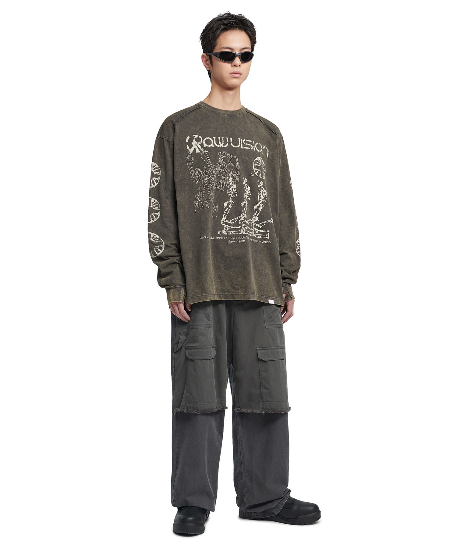 A'GEM/9 × .kom 『NOMANUAL/ノーマニュアル』 S.I LONG SLEEVE TEE/S.I