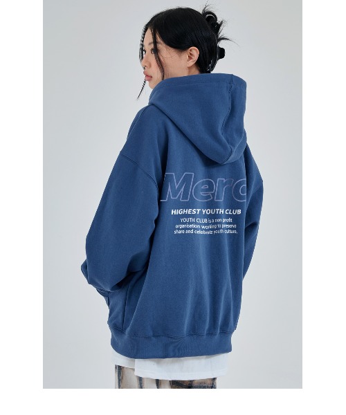 A'GEM/9 × .kom『ACOVER/オコボ』YOUTH MERC CLUB HOODIE/(裏