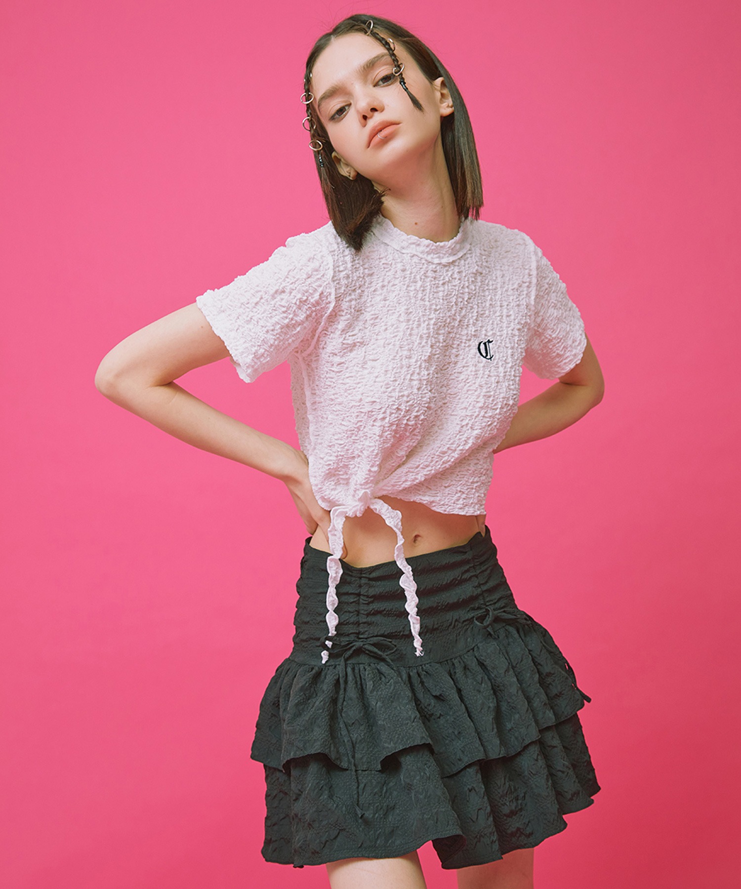 ☆韓国の人気☆【GRAILZ】☆BROKEN ROSE T-SHIRTS☆ BROKEN ROSE T-SHIRTS [WHITE] - GRAILZ
