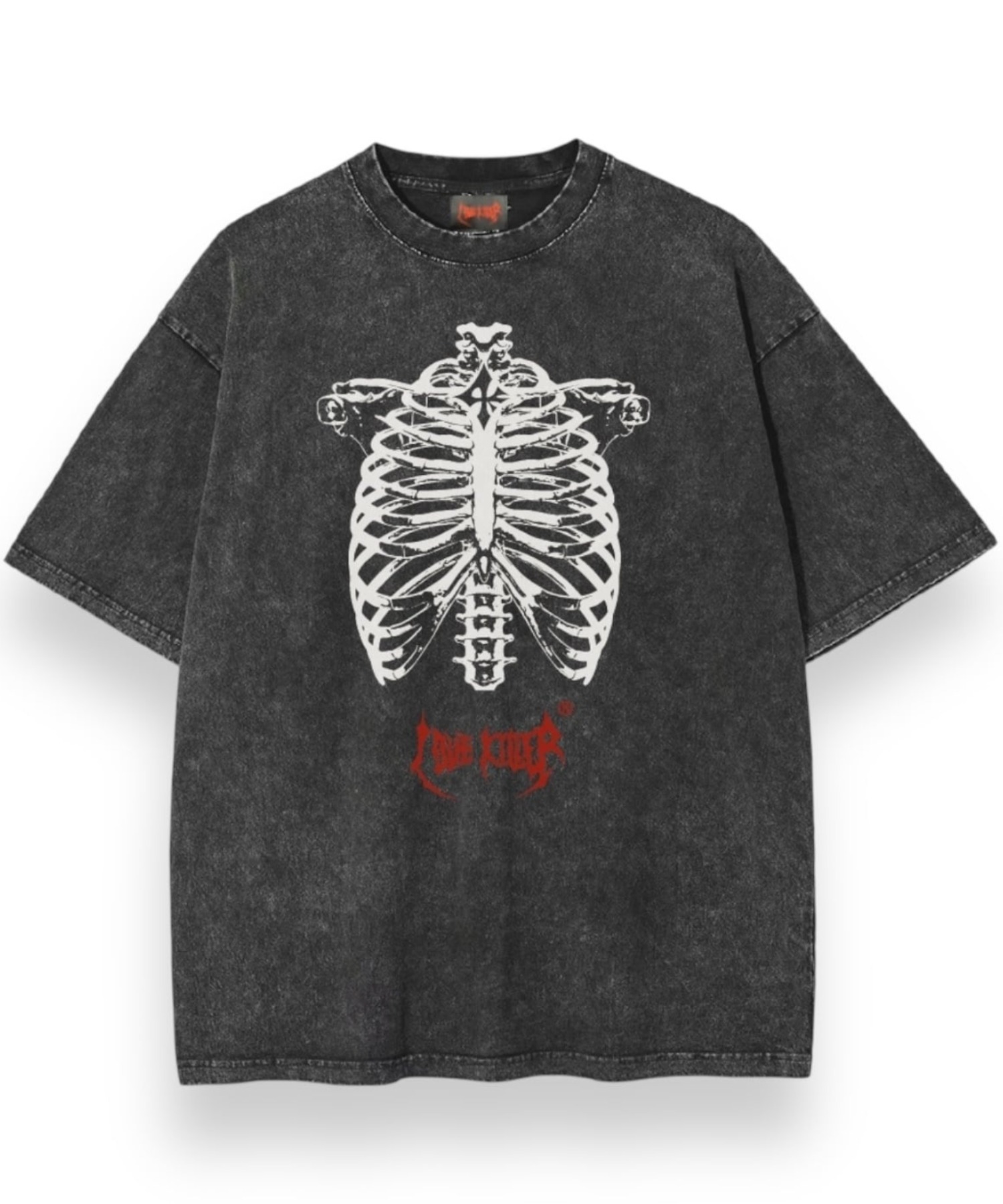 LOVEKILLER ラブキラー アニメイラスト Tシャツ ダメージ カスタム A'GEM/9 × .kom 『LOVE KILLER/ラブ キラー』 レントゲンロゴTEE