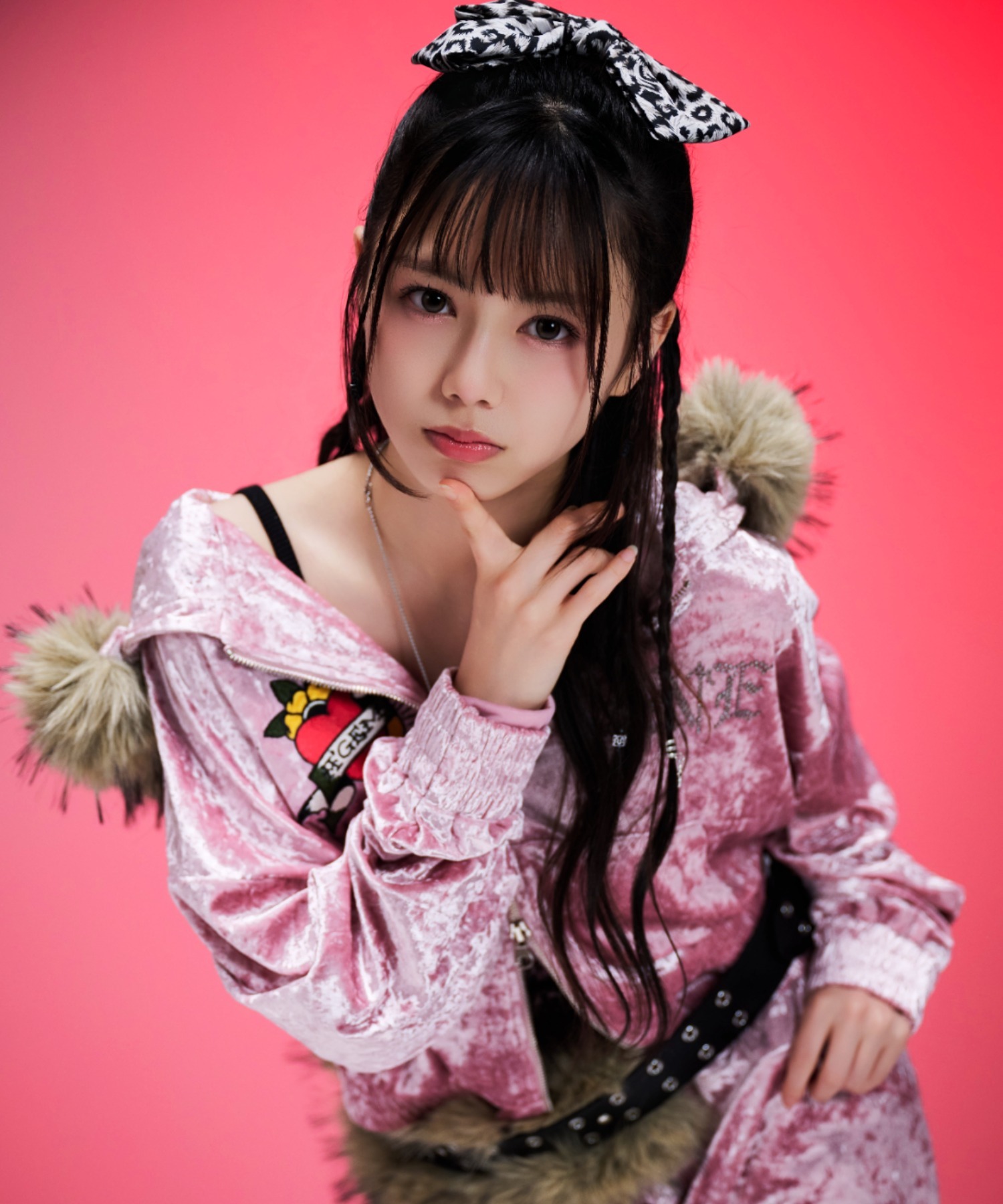 希少◆Ed Hardy ベロア フード付きフルジップ刺繍パーカー レッドペーパー 希少◇Ed Hardy ベロア フード付きフルジップ刺繍パーカー