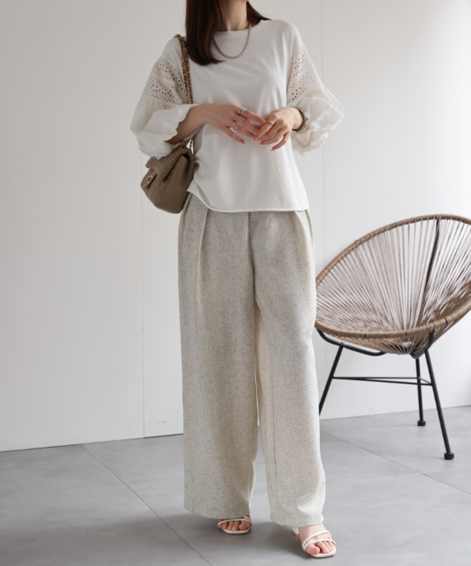 model：162㎝　着用サイズ：M