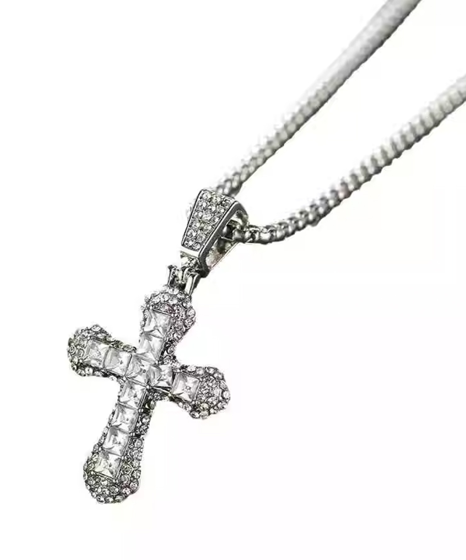 let's様 love&hate K18 SV925 クロスラインストーン