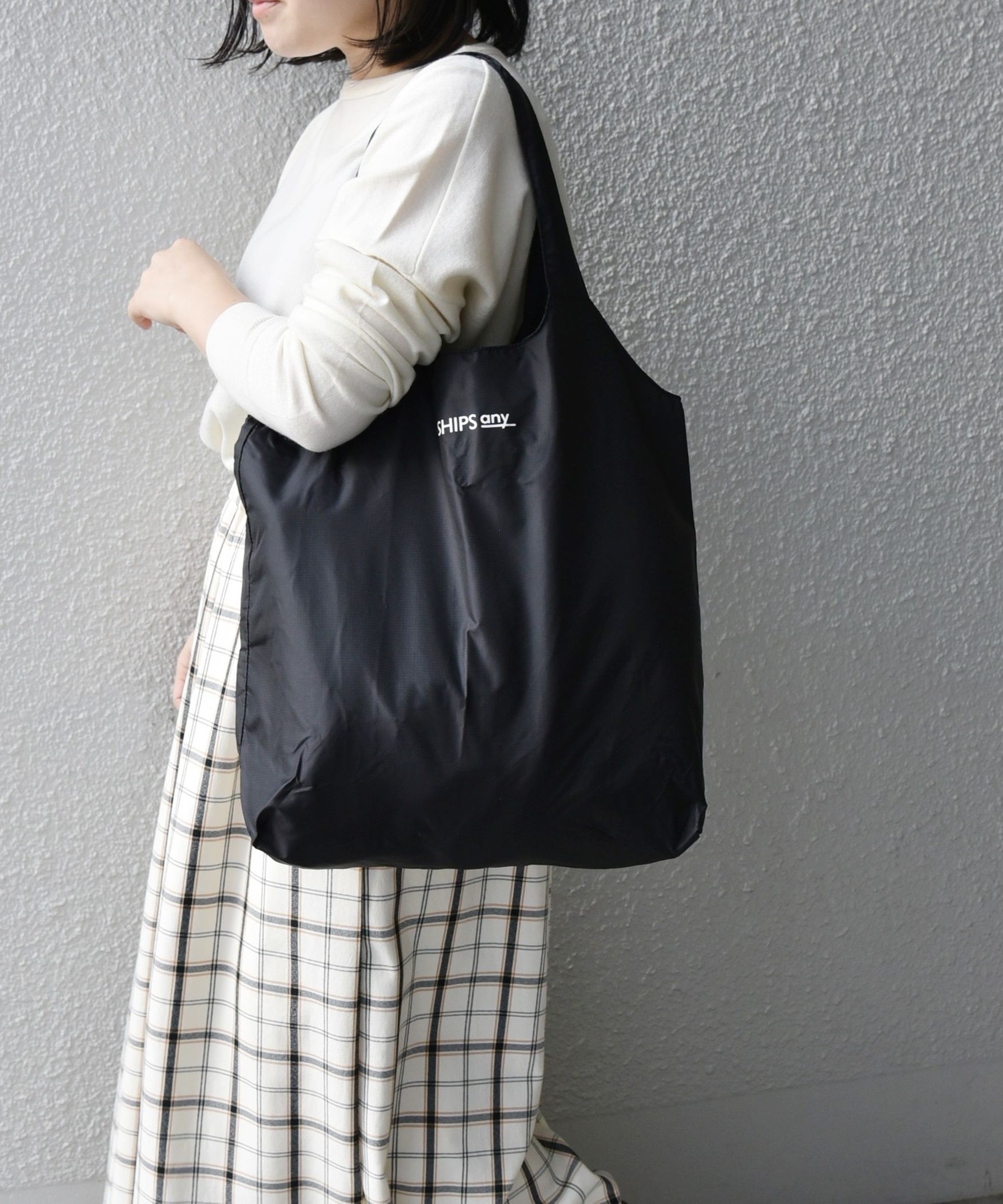 Ships Any パッカブル 出荷 トートバック エコバッグ マチ付き