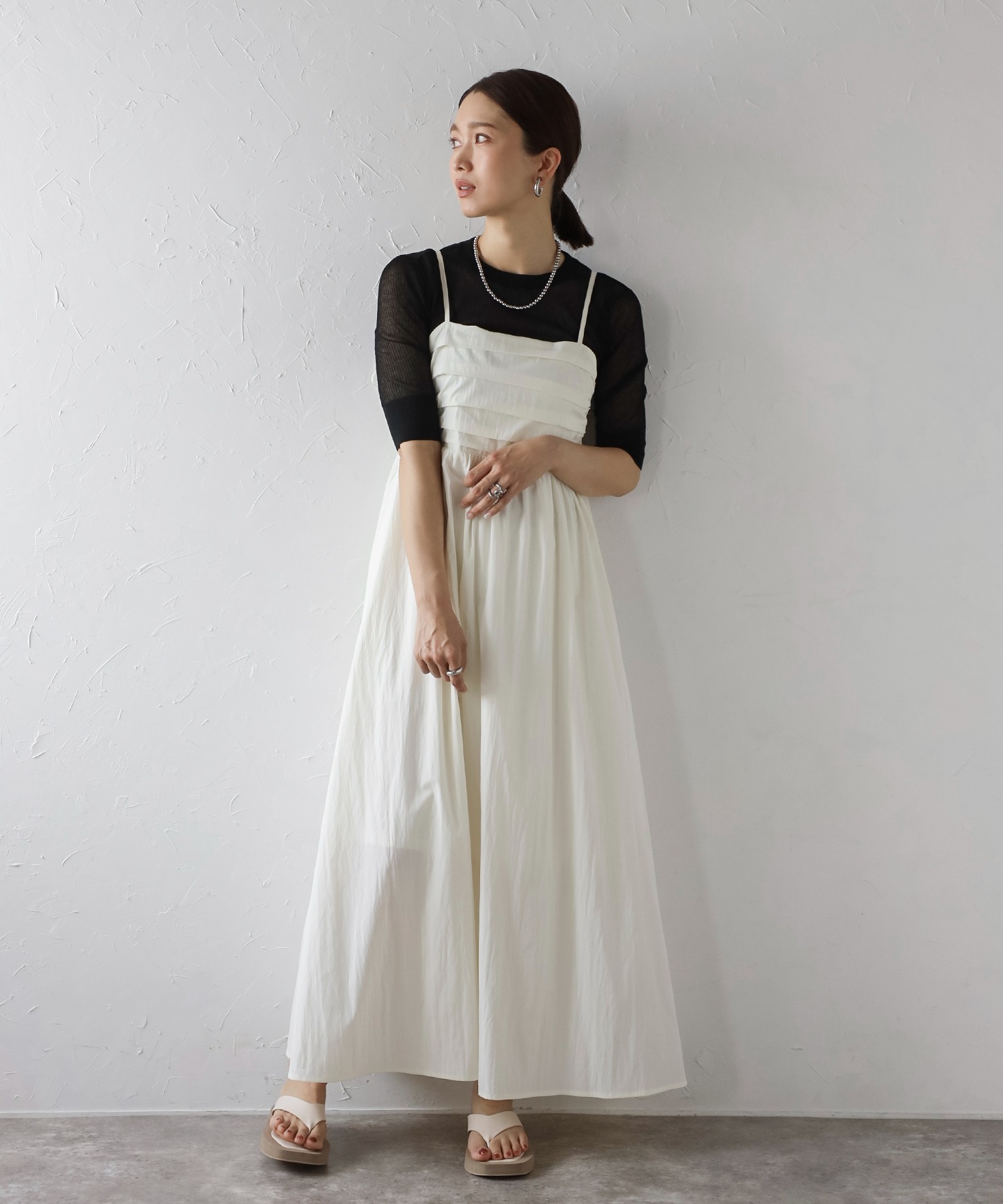 model：H163 着用サイズ：FREE