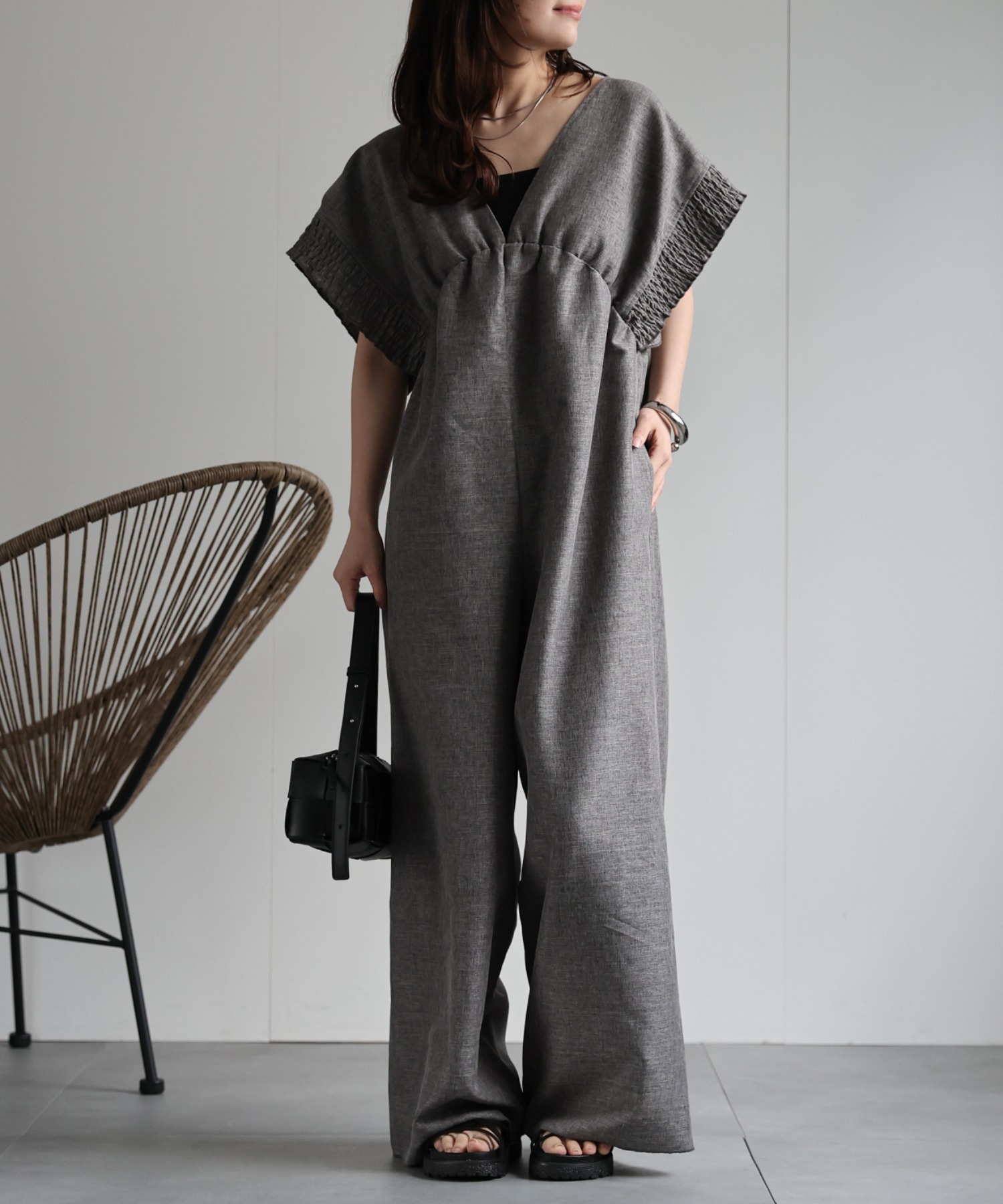 model：156cm 着用サイズ：M