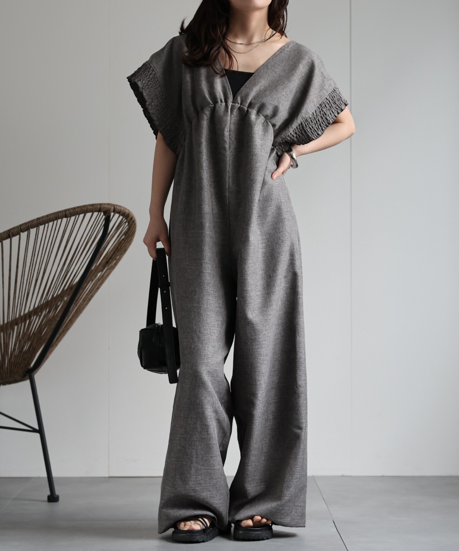 model：156cm 着用サイズ：M