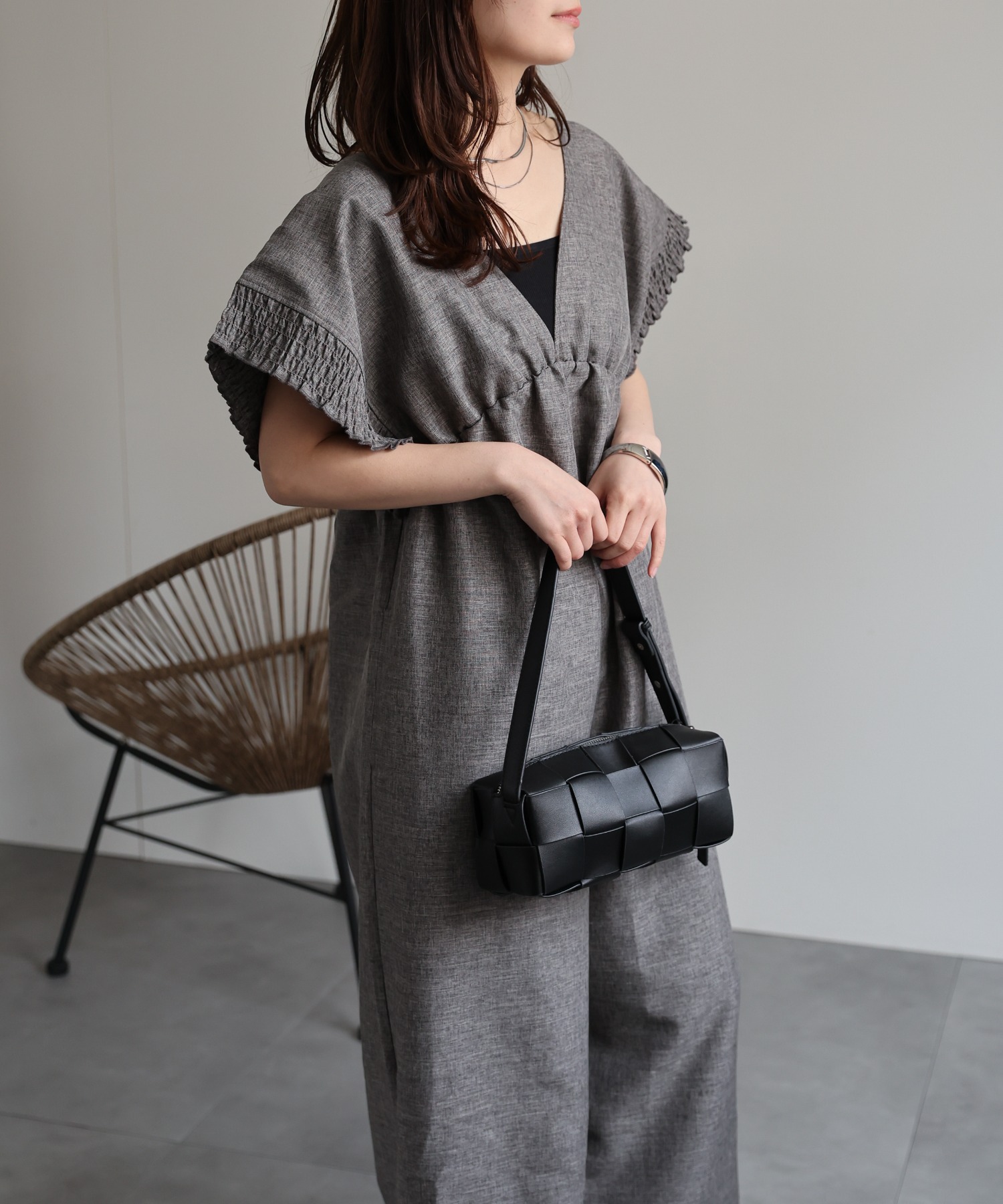 model：156cm 着用サイズ：M