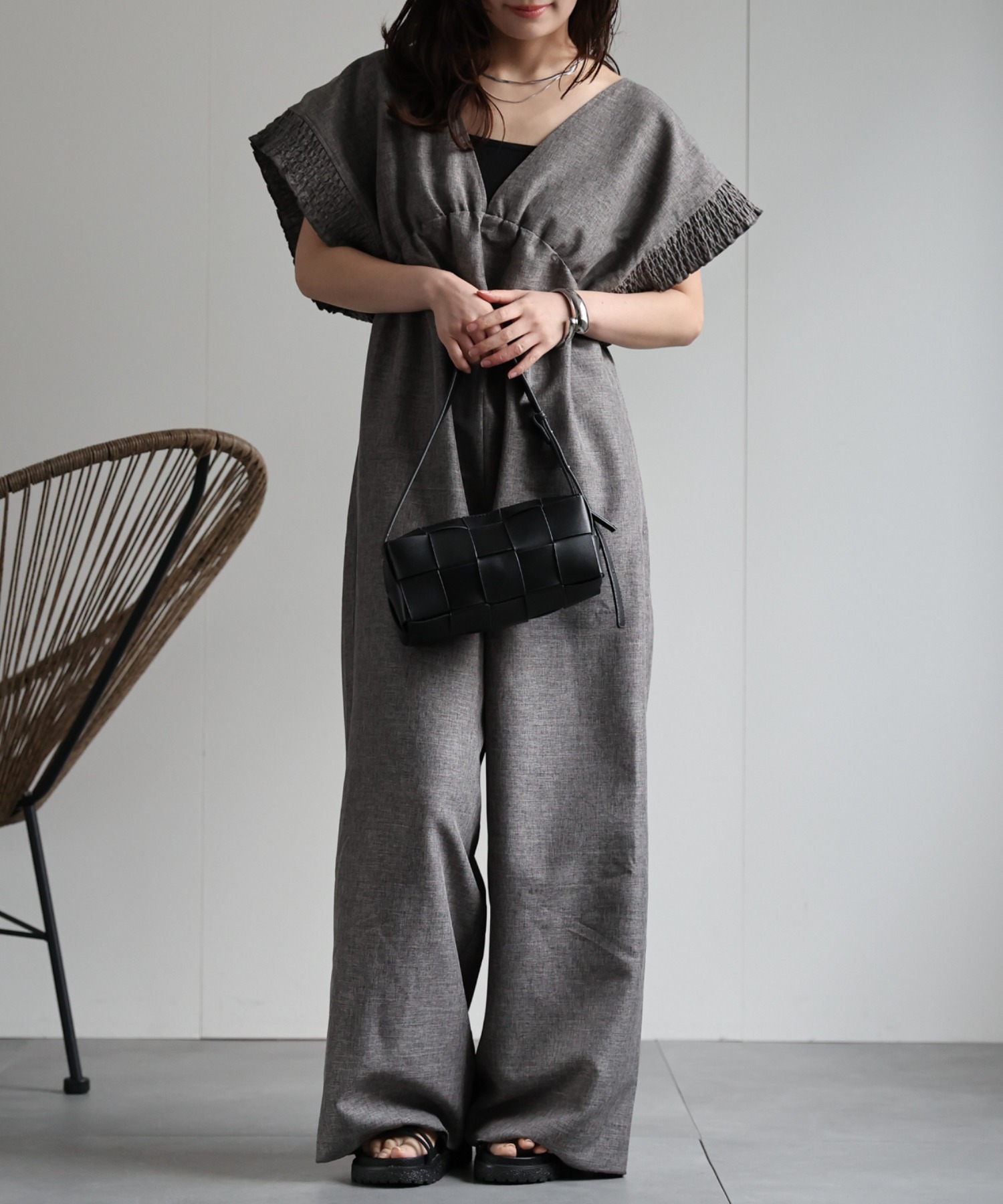 model：156cm 着用サイズ：M
