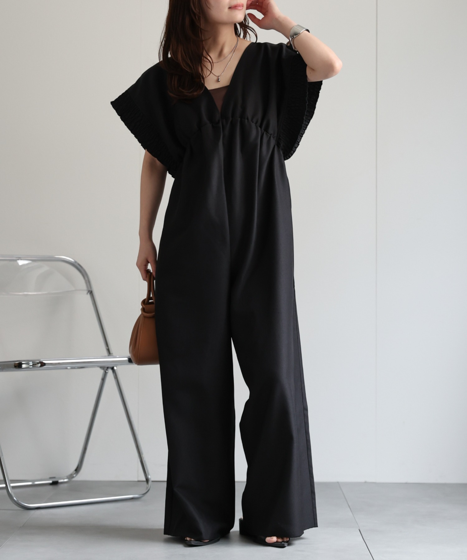 model：156cm 着用サイズ：M