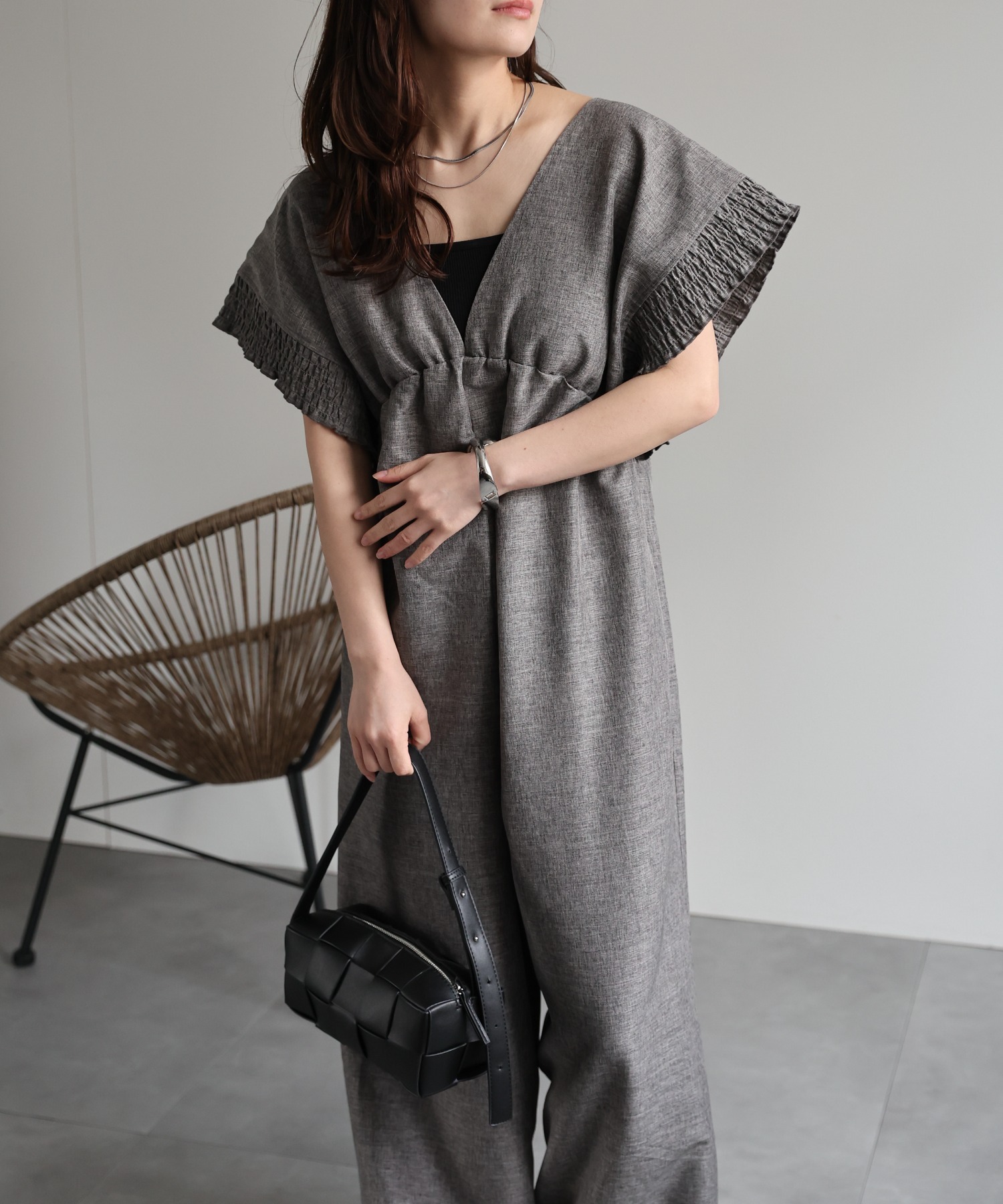 model：156cm 着用サイズ：M