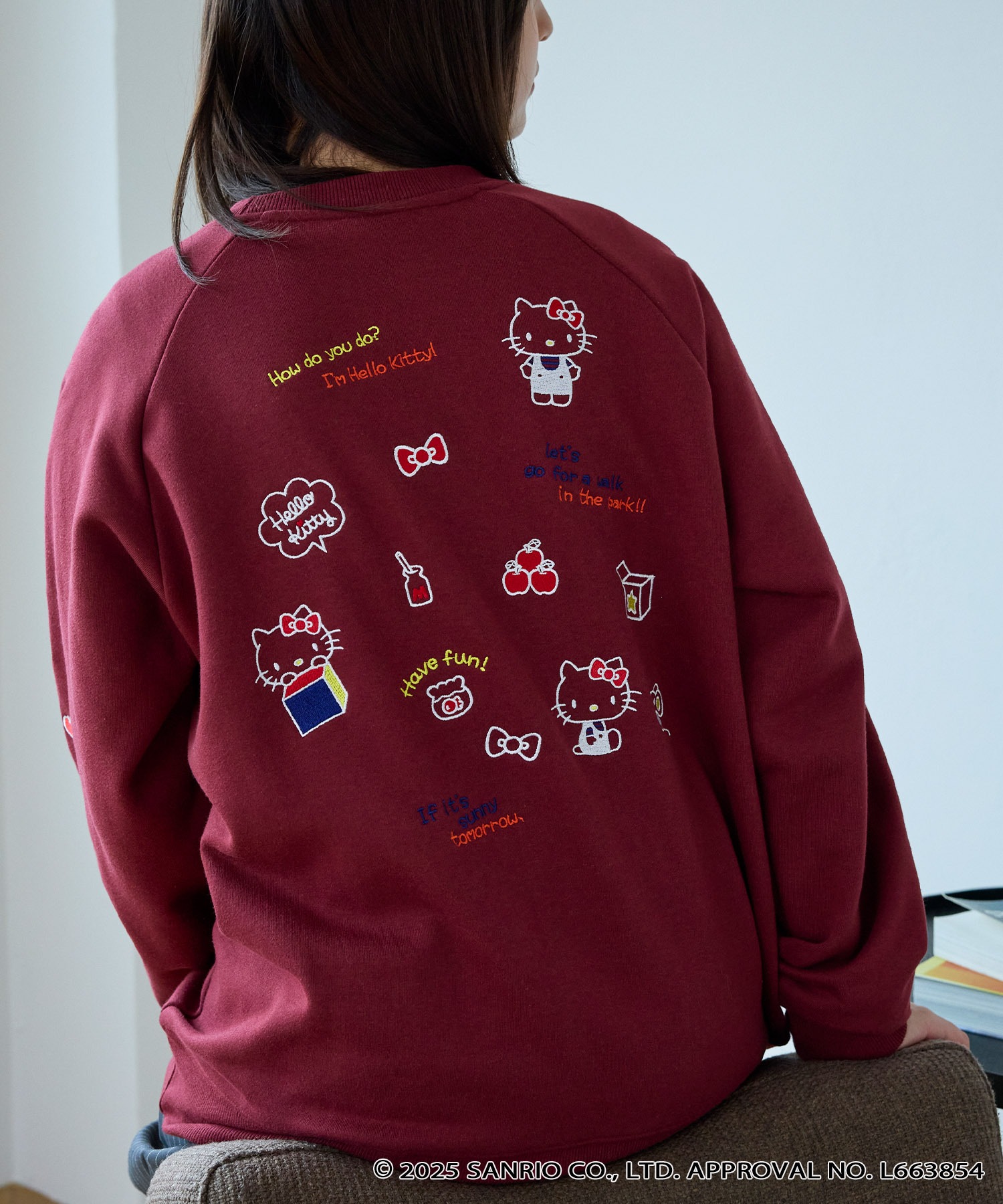 まるページ Sanrio characters/サンリオキャラクターズ】別注 ワンポイント刺繍