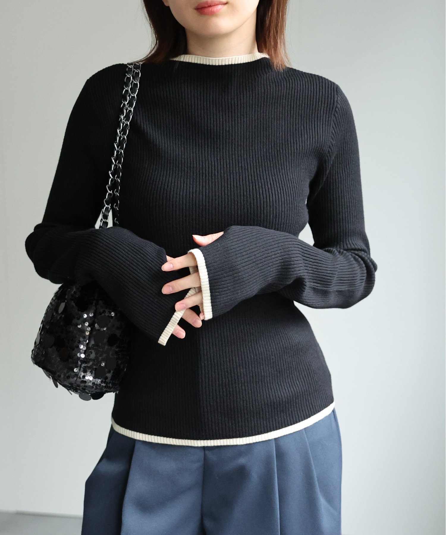 model：162cm 着用サイズ：F
