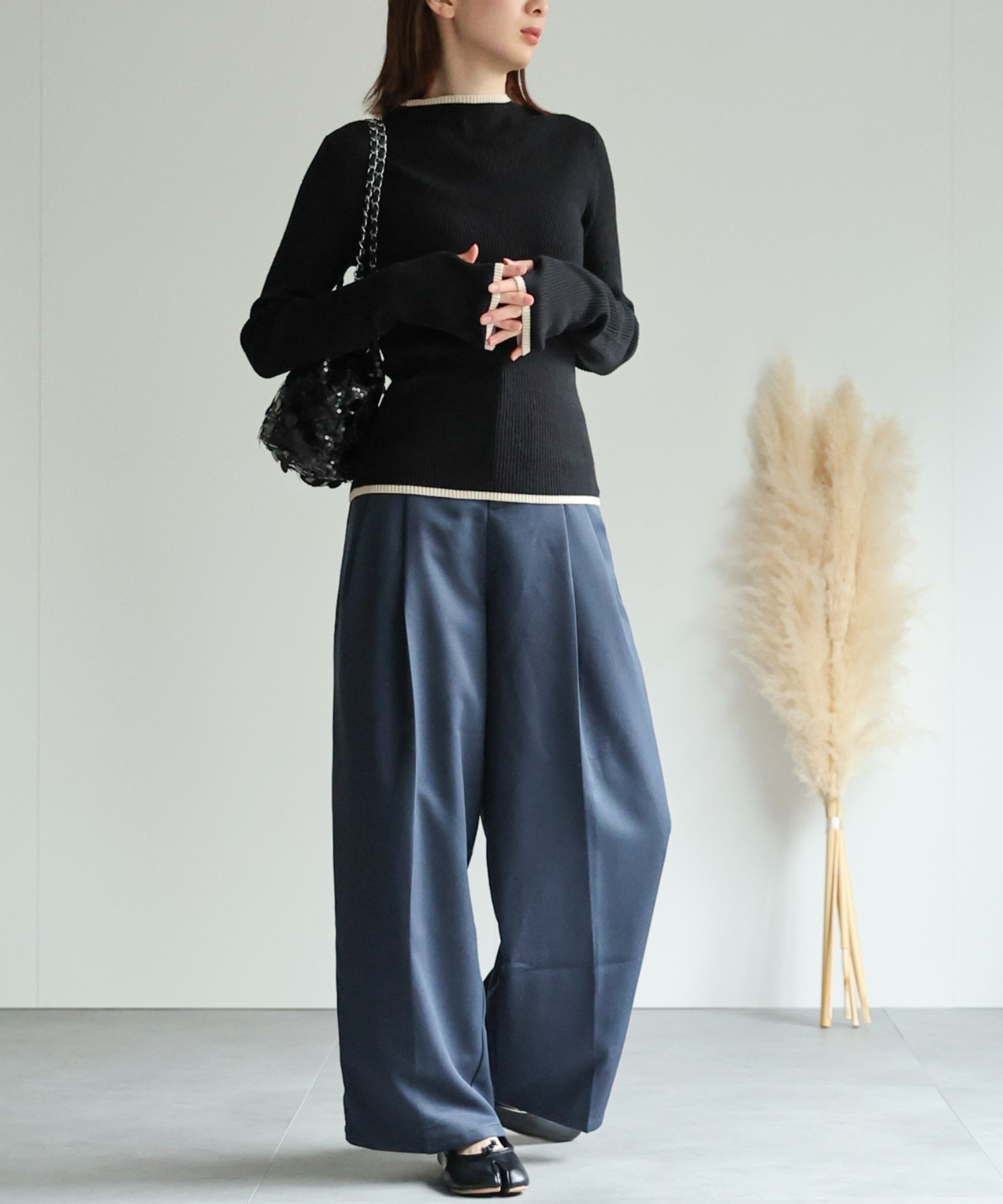 model：162cm 着用サイズ：F