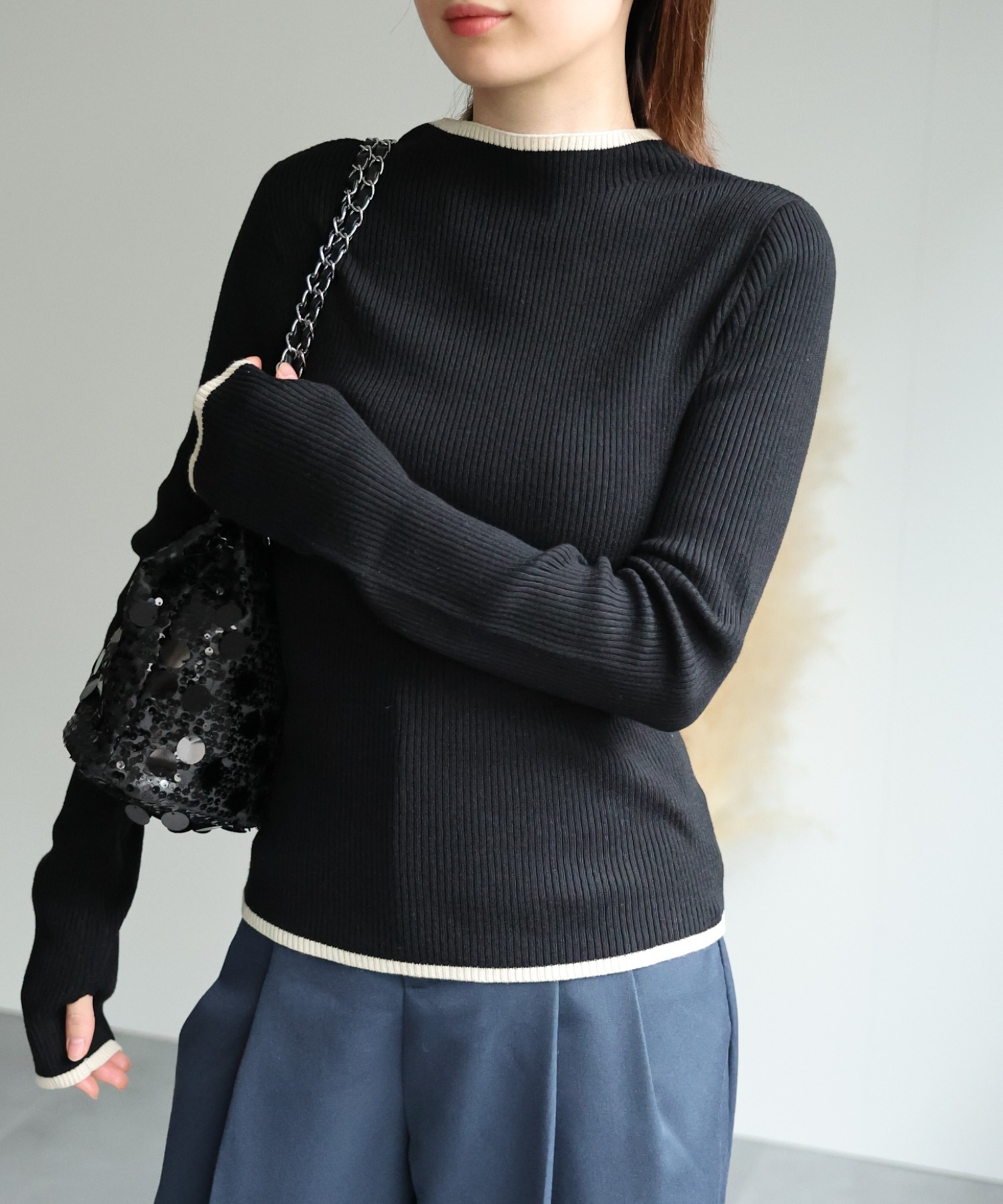 model：162cm 着用サイズ：F
