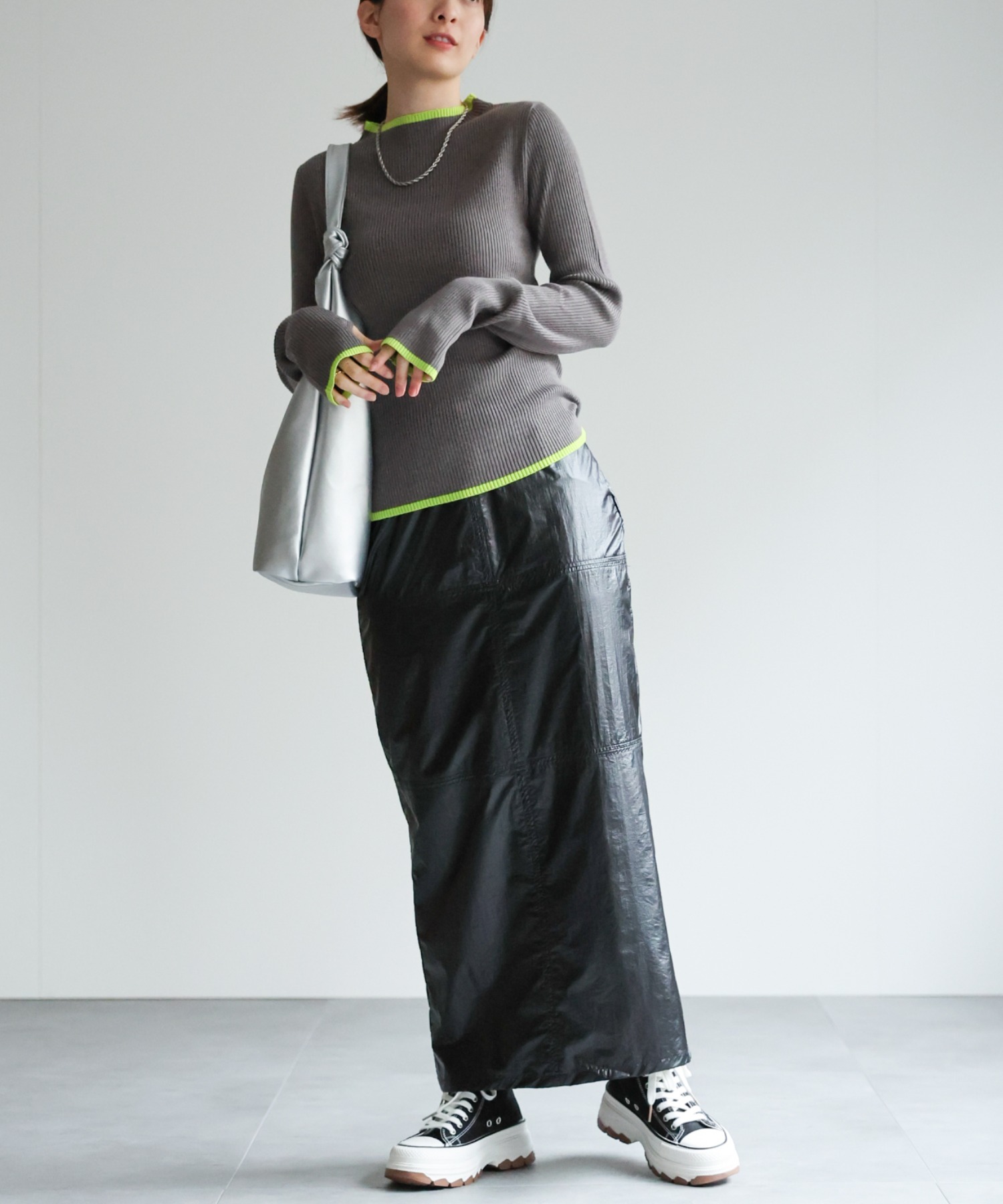 model：162cm 着用サイズ：F