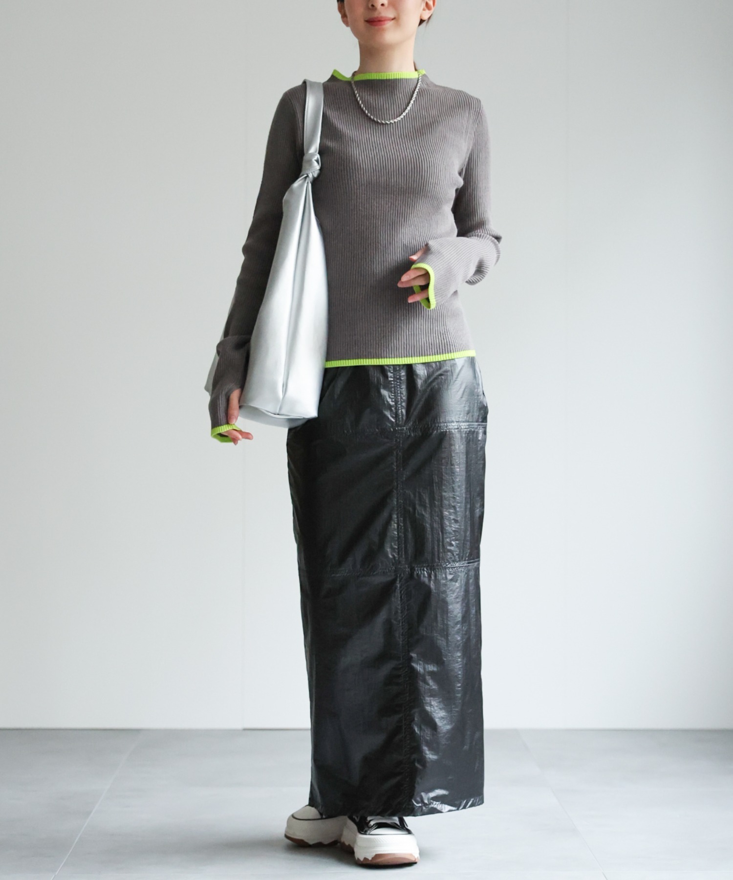 model：162cm 着用サイズ：F