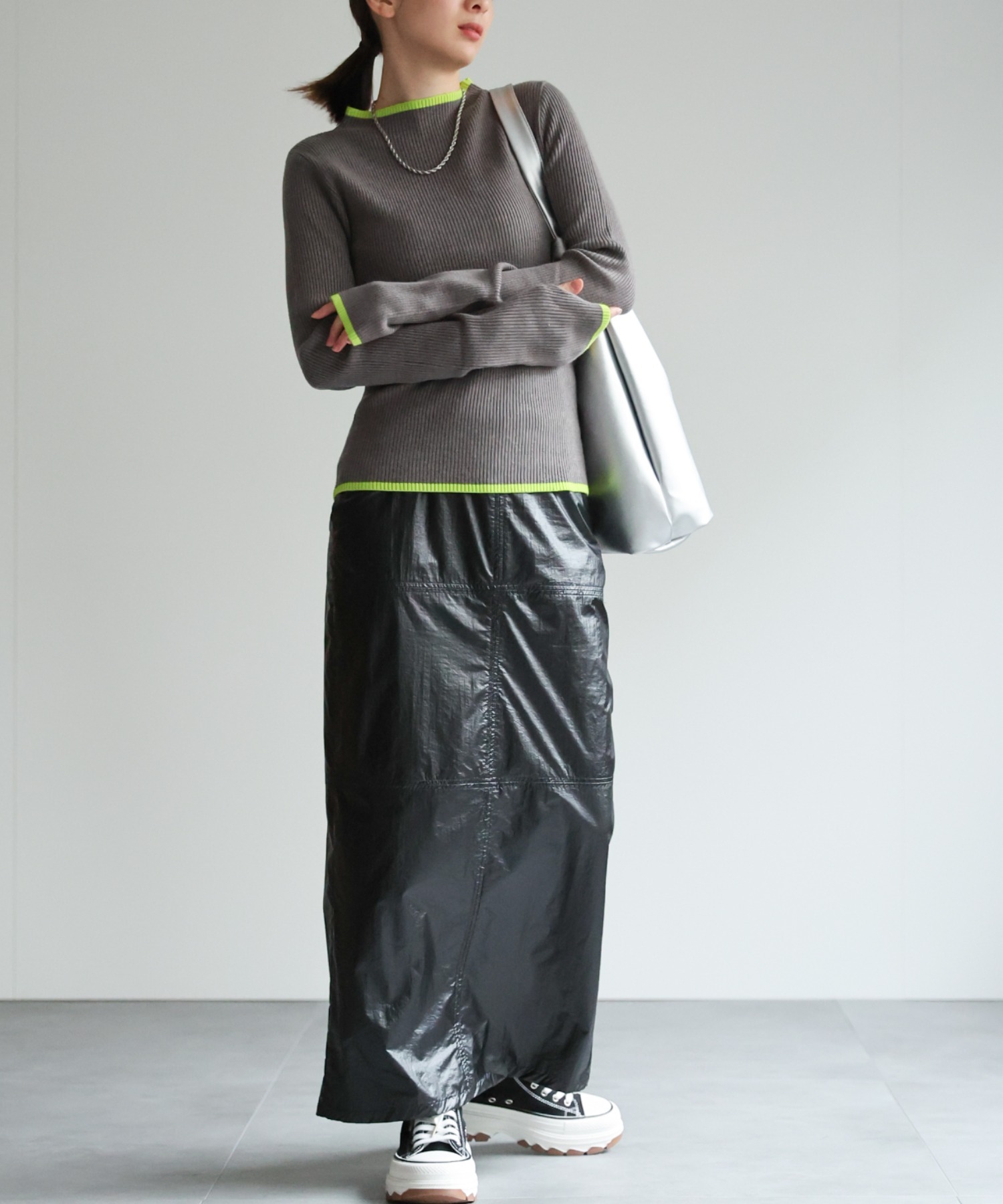 model：162cm 着用サイズ：F