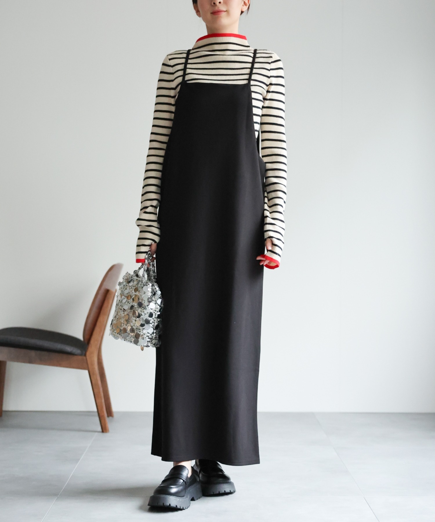 model：162cm 着用サイズ：F